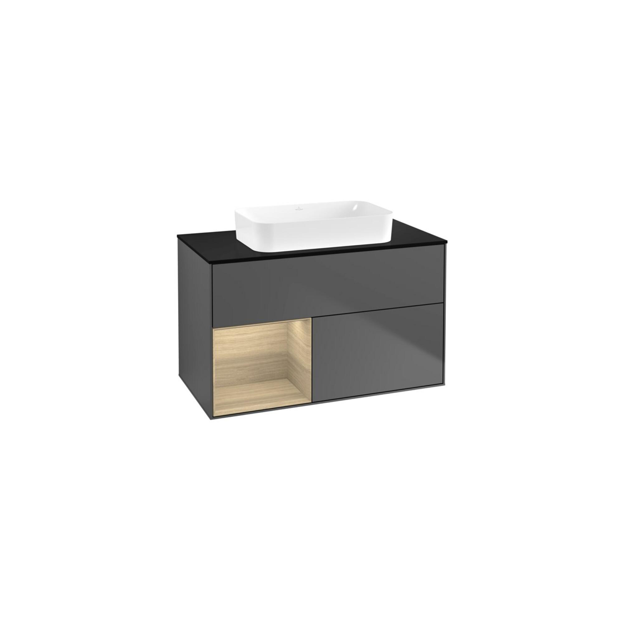 V&B Waschtischunterschrank Finion 100X60,3 Cm, Reg Li Oa Ven, Anthrac. M ; Villeroy & Boch (F652PCGK)
