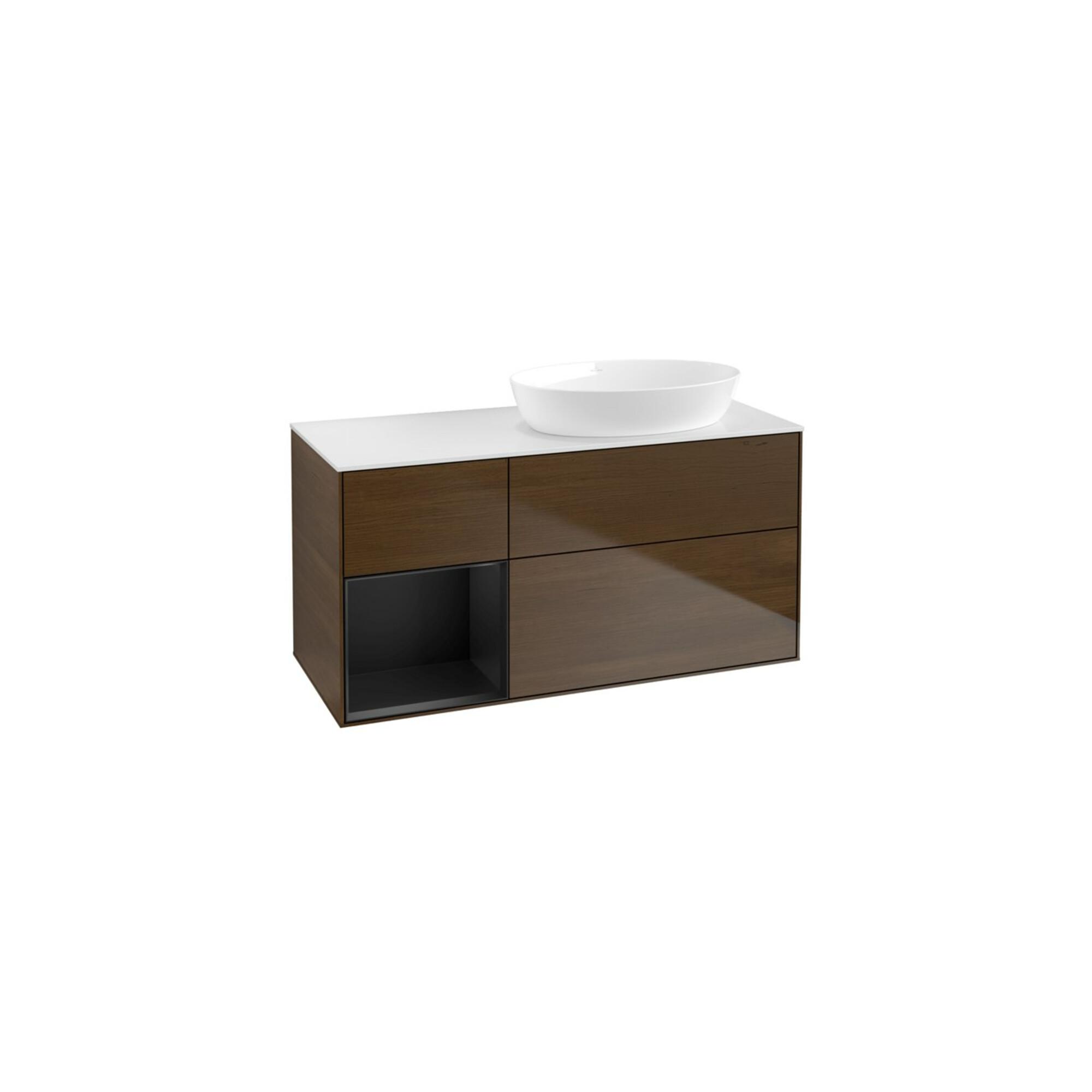 V&B Waschtischunterschrank Finion 120Cm, Pl Wh. M, Reg Bla M Lac, Wal Ven ; Villeroy & Boch (FA41PDGN)