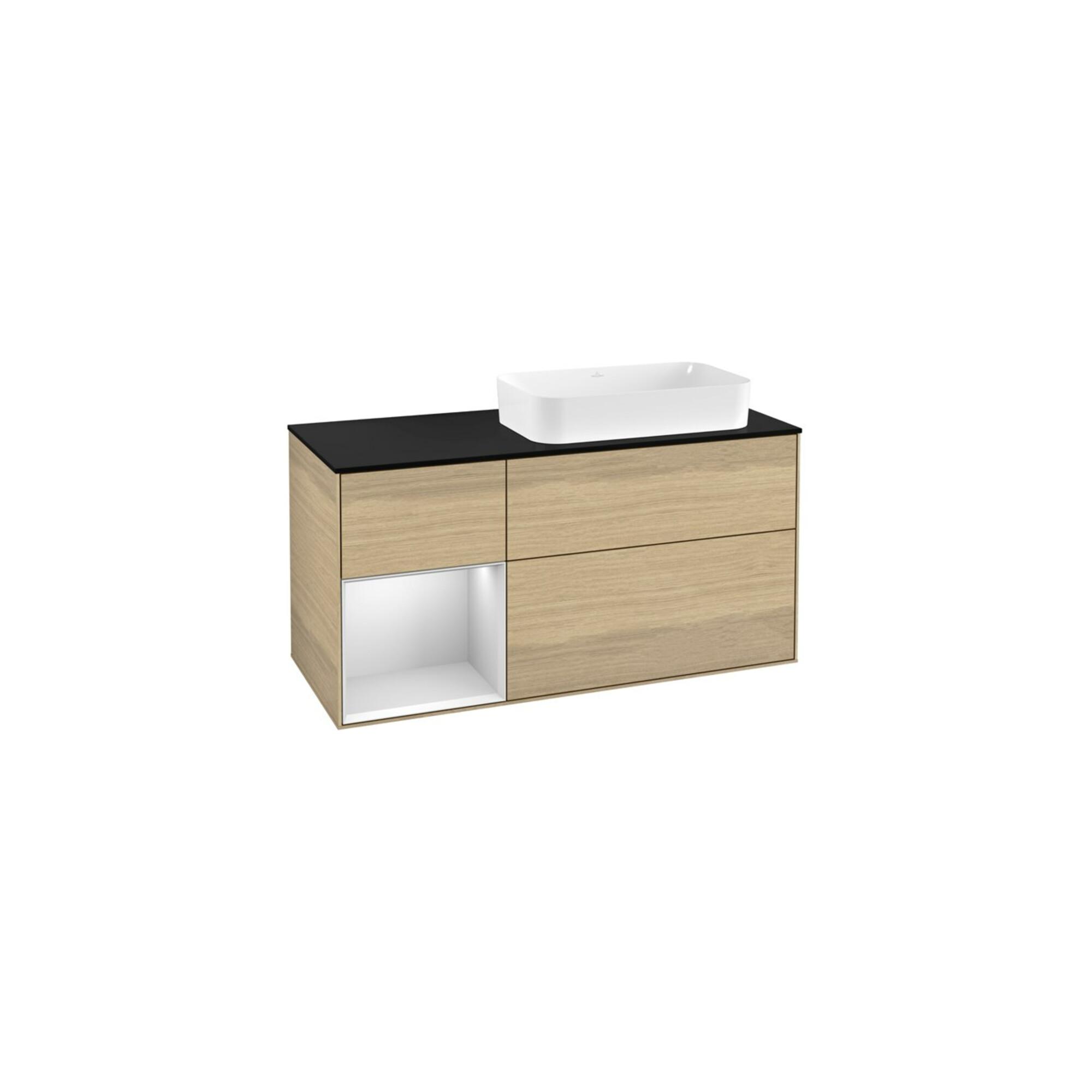 V&B Waschtischunterschrank Wandbeleuchtung Finion 120Cm, Pl B M, Reg Li Wh. M Lac, Oa Ven ; Villeroy & Boch (G272MTPC)