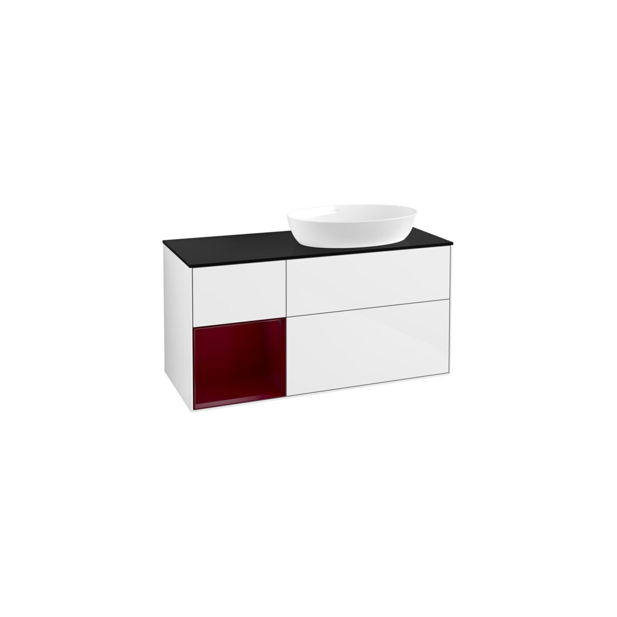 V&B Waschtischunterschrank Finion 120Cm, Pl B M, Rg Peo M Lac, Glo Wh. Lac ; Villeroy & Boch (FA42HBGF)