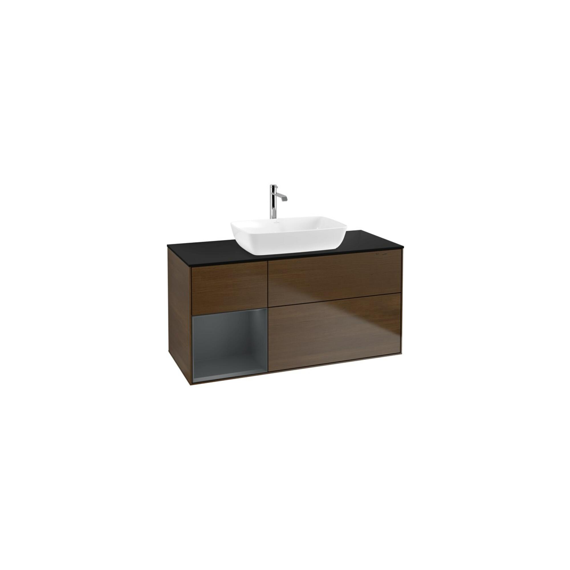 V&B Waschtischunterschrank Finion 120Cm, Pl Bla M, Reg Md M Lac, Wal Ven ; Villeroy & Boch (F822HGGN)