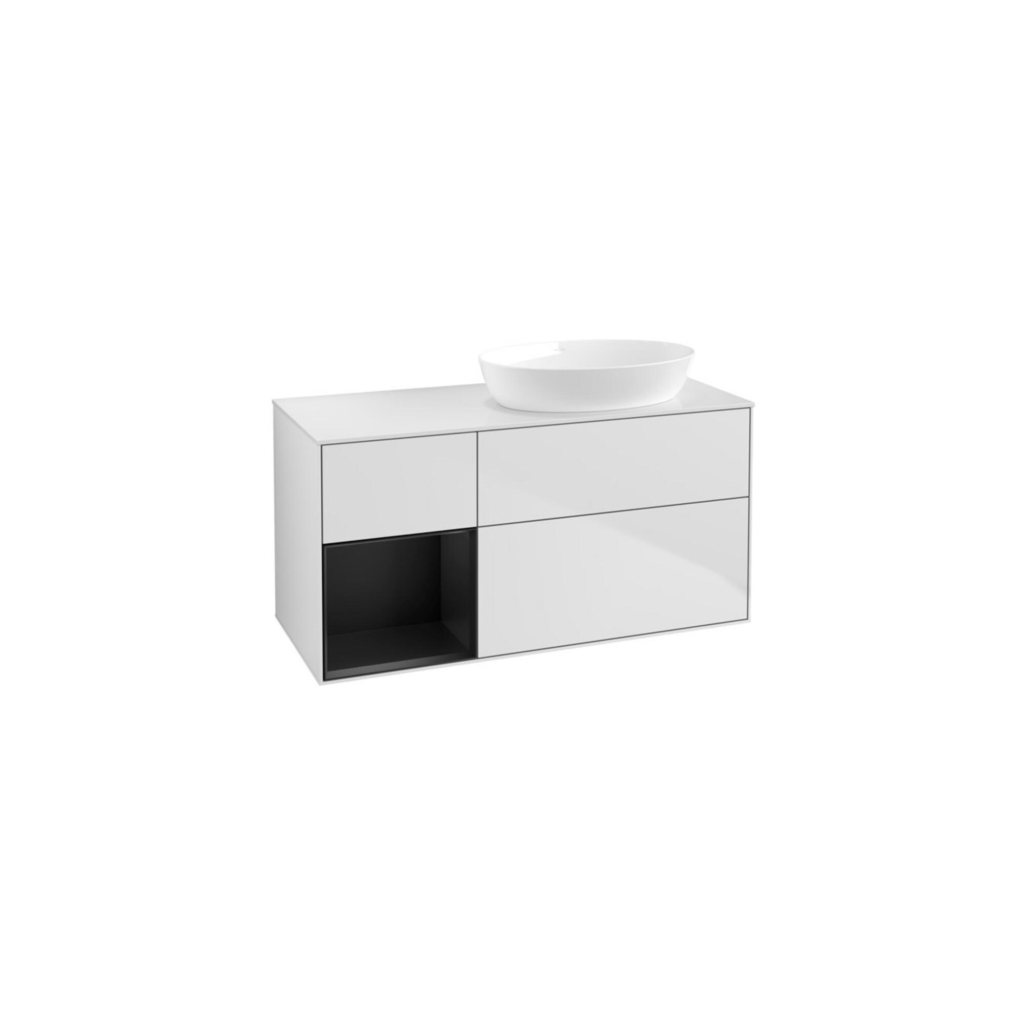 V&B Waschtischunterschrank Finion 120Cm, Pl W M, Reg Bla M Lac, Wh. M Lac ; Villeroy & Boch (FA41PDMT)