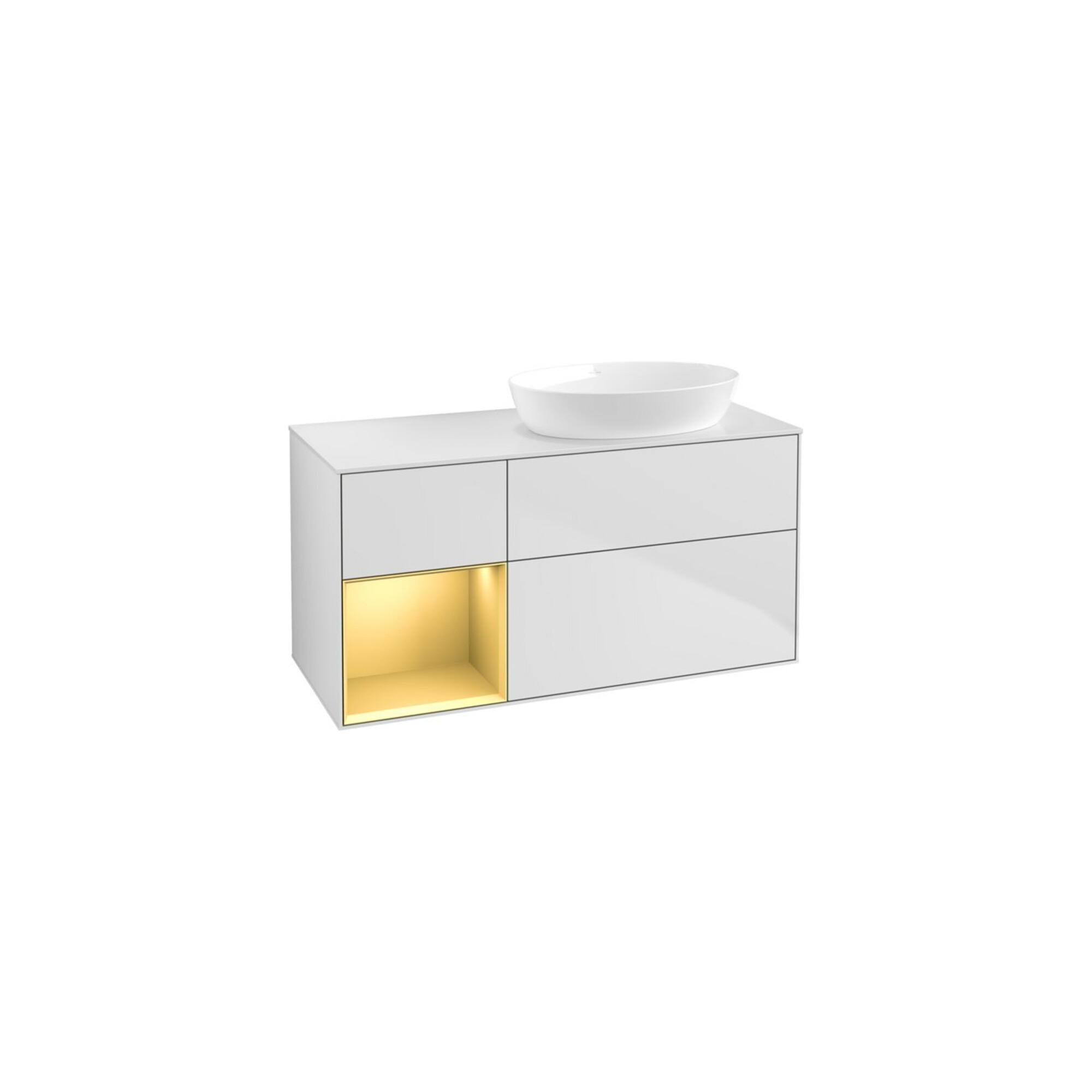 V&B Waschtischunterschrank Finion 120Cm, Pl W M, Reg Gol M Lac, Wh. M Lac ; Villeroy & Boch (FA41HFMT)