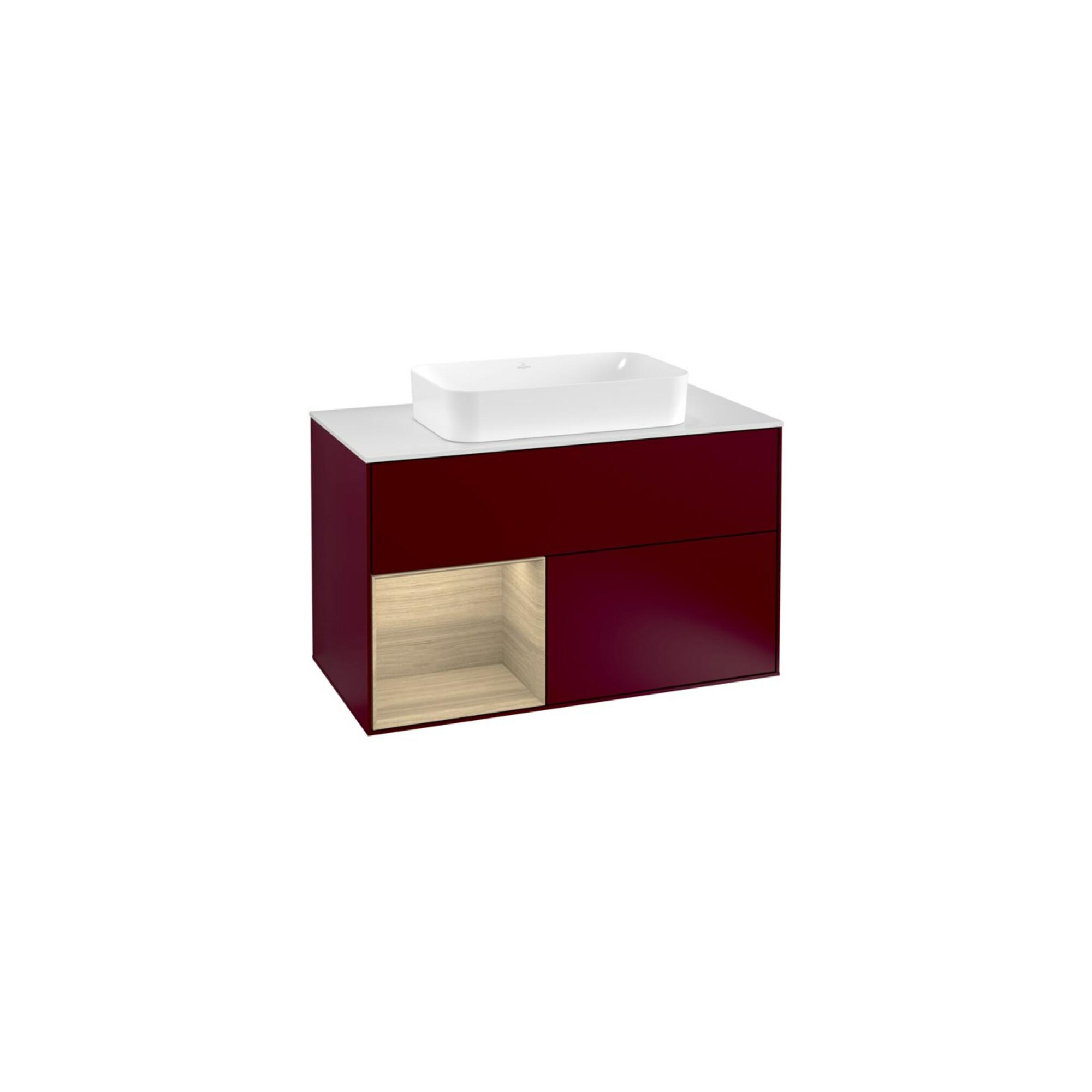 V&B Waschtischunterschrank Wandbeleuchtung Finion 100, Pl Wh. M, Reg Li Oa Ven, Peo M ; Villeroy & Boch (G241PCHB)