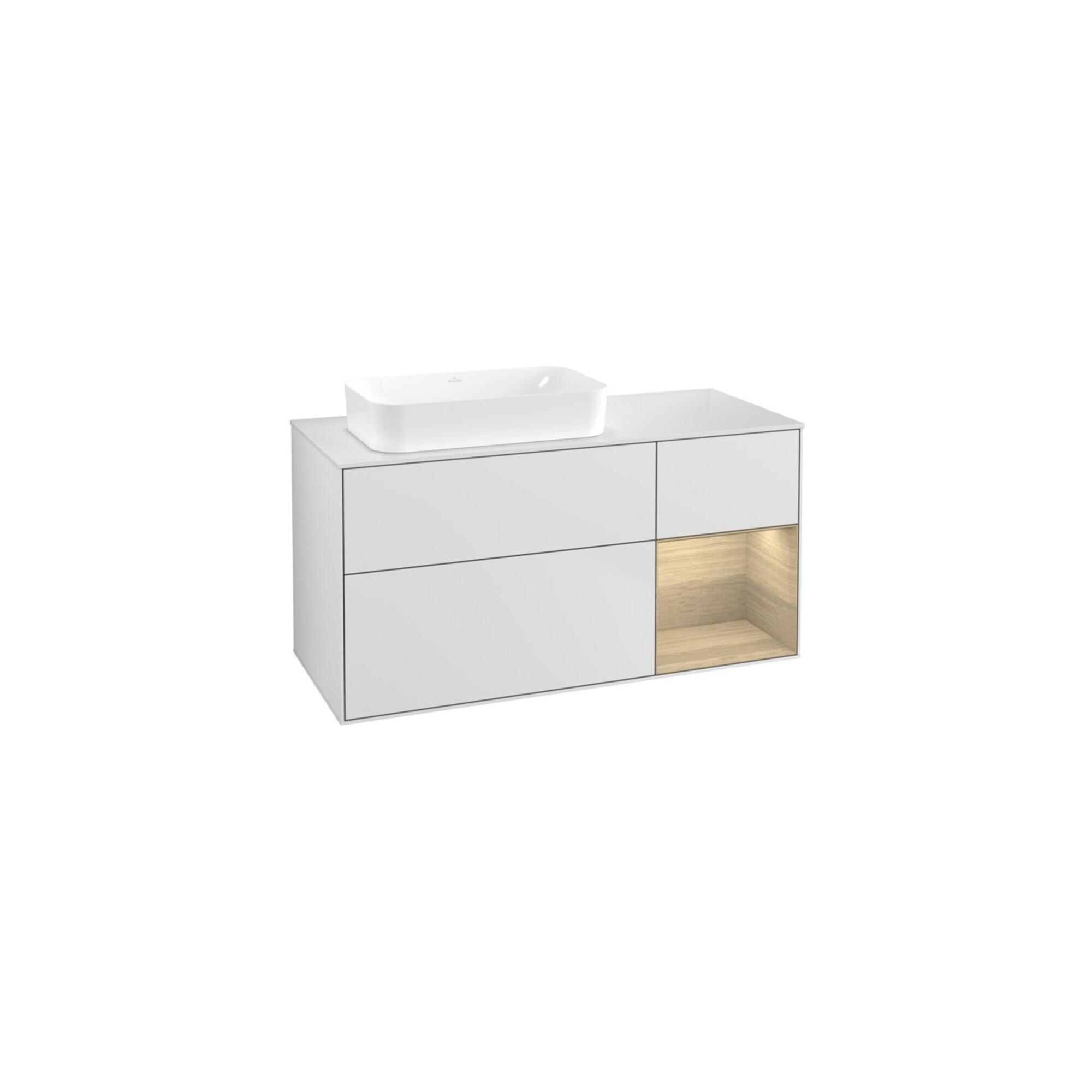 V&B Waschtischunterschrank Finion 120X60 Cm, Reg Re Oa Ven, Wh. M Lacquer ; Villeroy & Boch (F691PCMT)