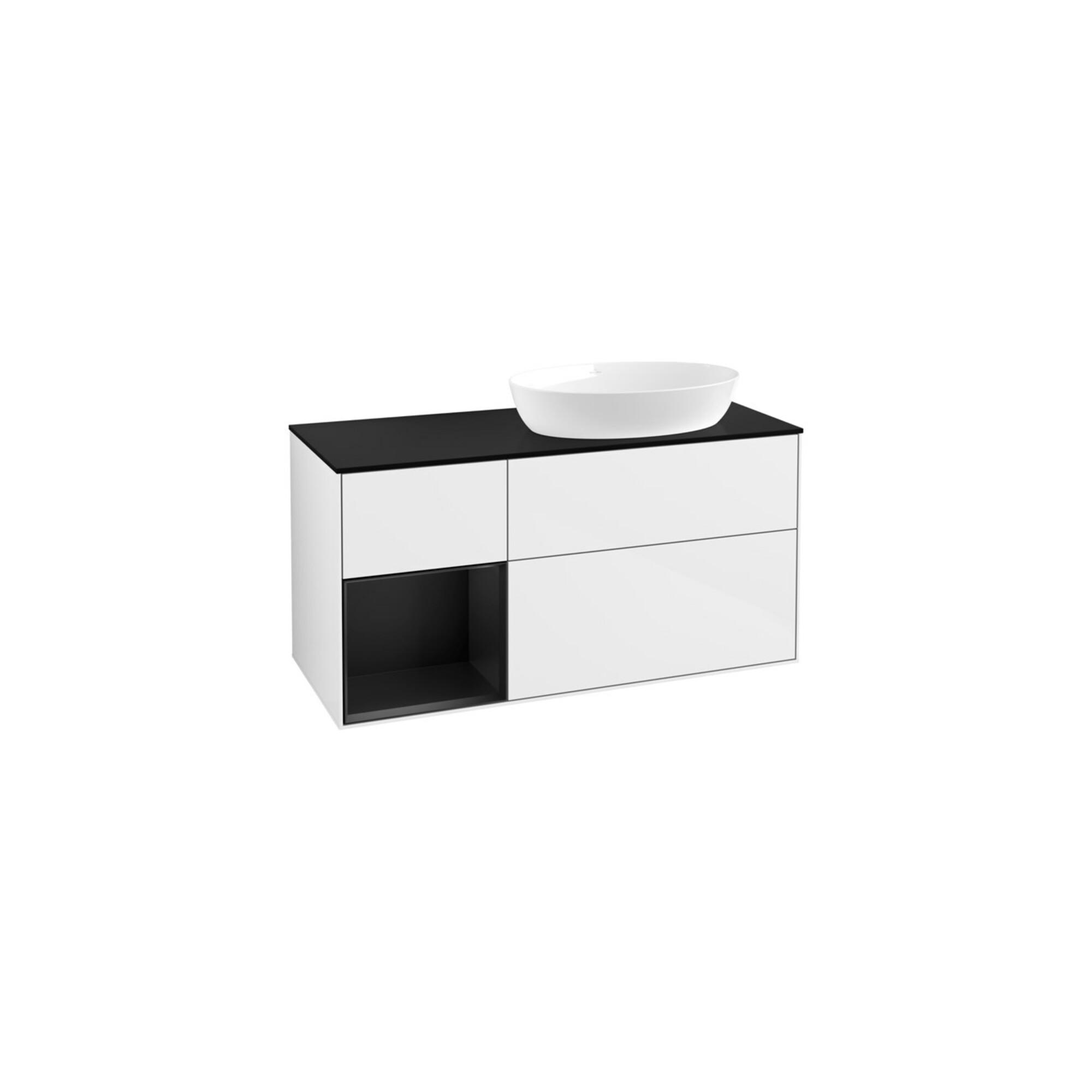 V&B Waschtischunterschrank Finion 120Cm, Pl B M, Rg Bla M Lac, Glo Wh. Lac ; Villeroy & Boch (FA42PDGF)