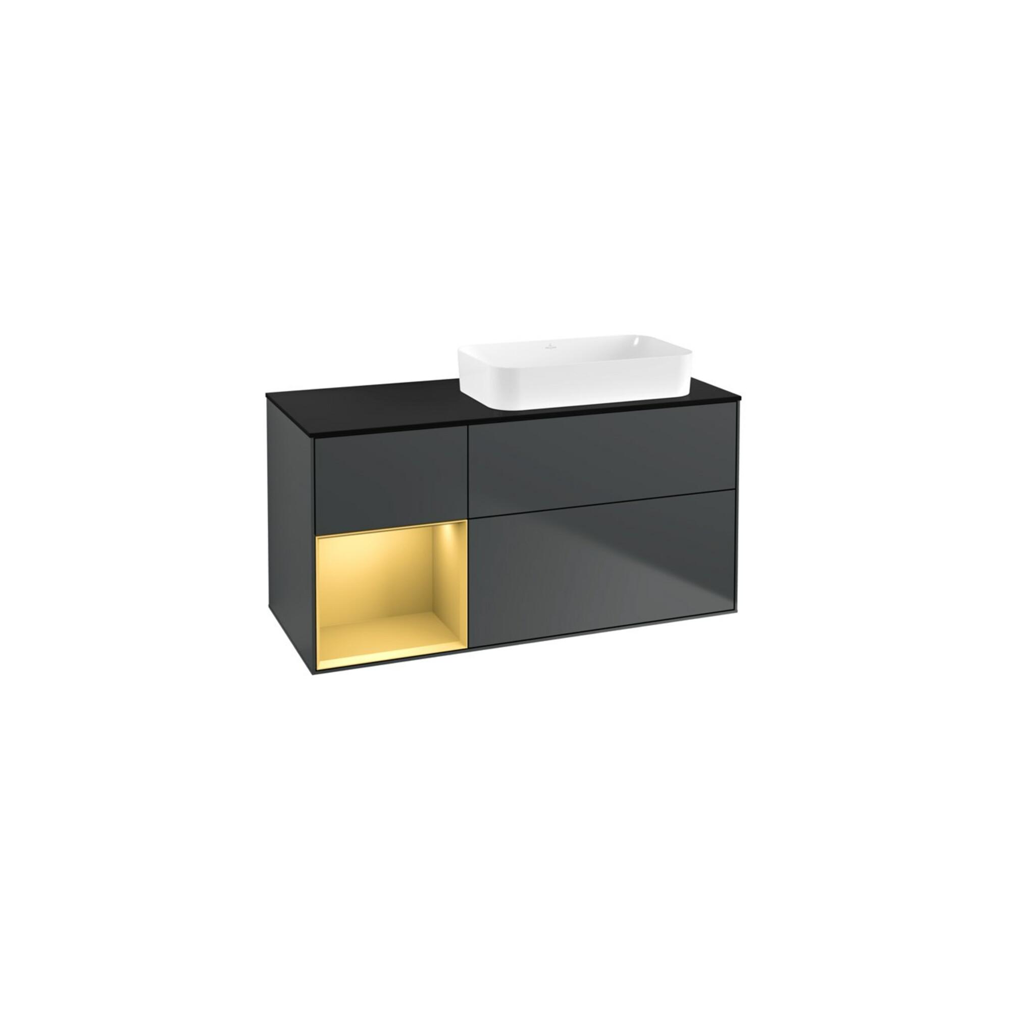 V&B Waschtischunterschrank Finion 120X60 Cm, Reg Li Gol M, Md Bl. M Lac ; Villeroy & Boch (F682HFHG)