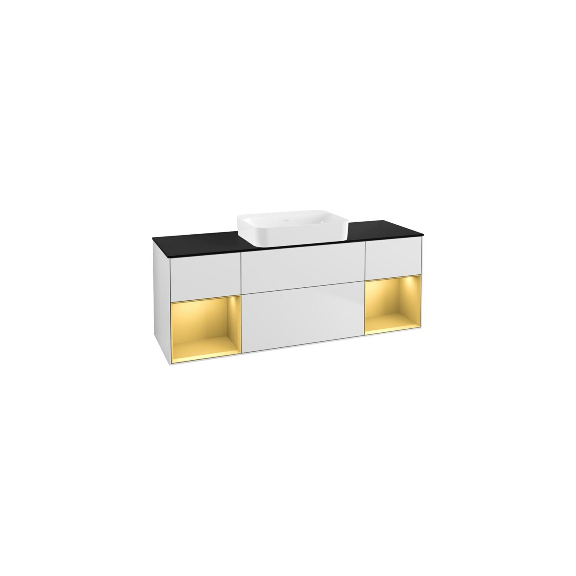 V&B Waschtischunterschrank Wandbeleuchtung Finion 160X60,3X50,1Cm, Rg Gol M Lac, Wh. M Lac ; Villeroy & Boch (G742HFMT)