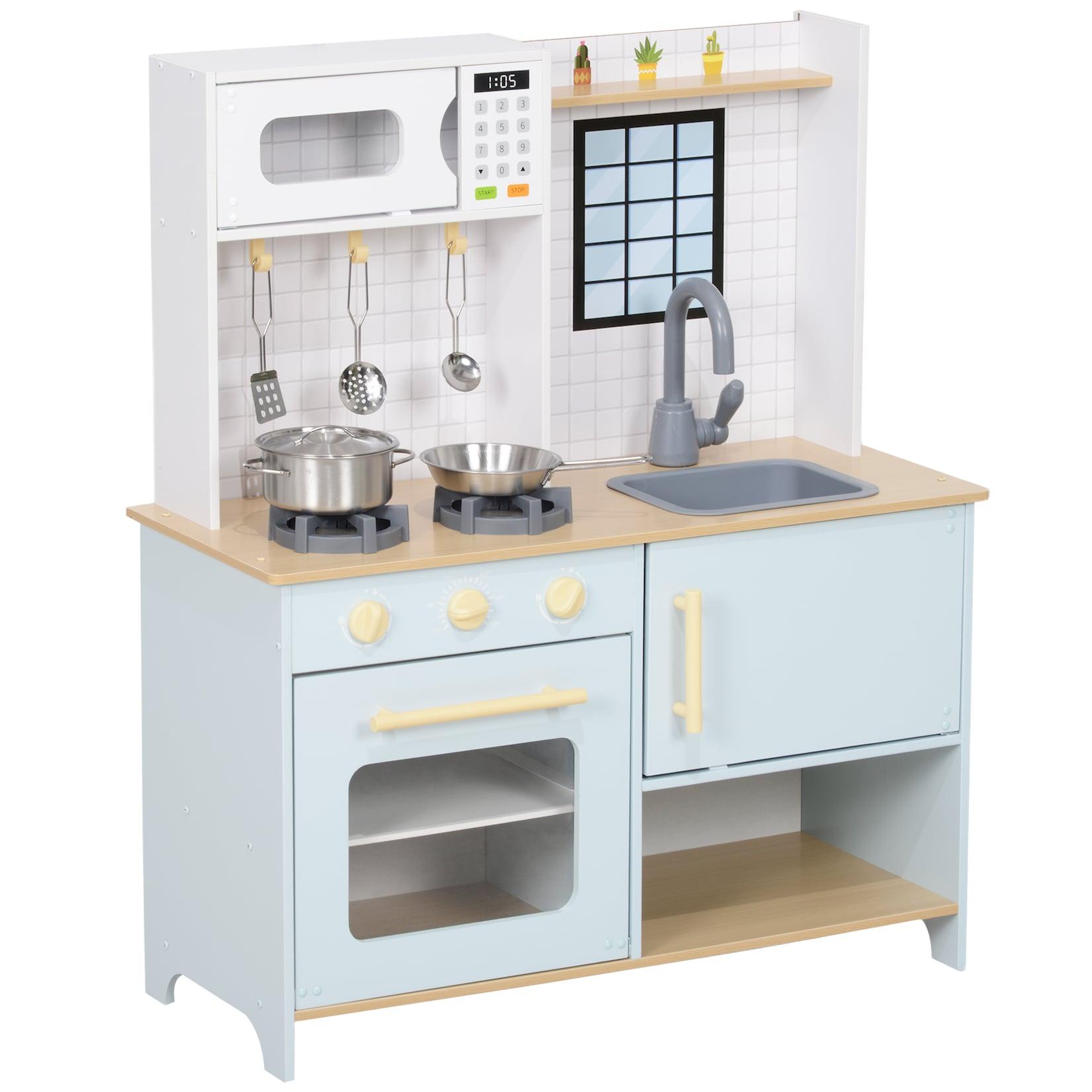 AIYAPLAY Spielküche MDF, Edelstahl