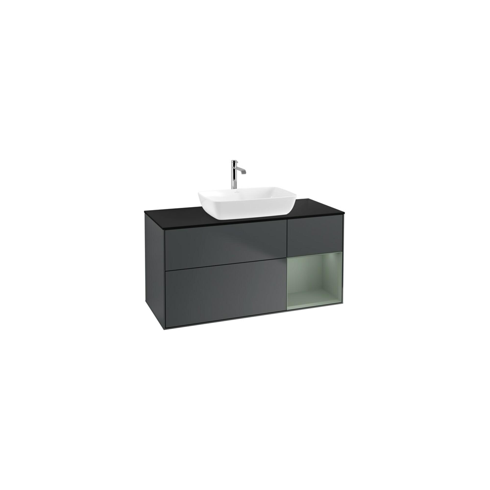 V&B Waschtischunterschrank Wandbeleuchtung Finion 120Cm, Pl B M, Rg Ol M Lac, Md Bl. M Lac ; Villeroy & Boch (G832GMHG)