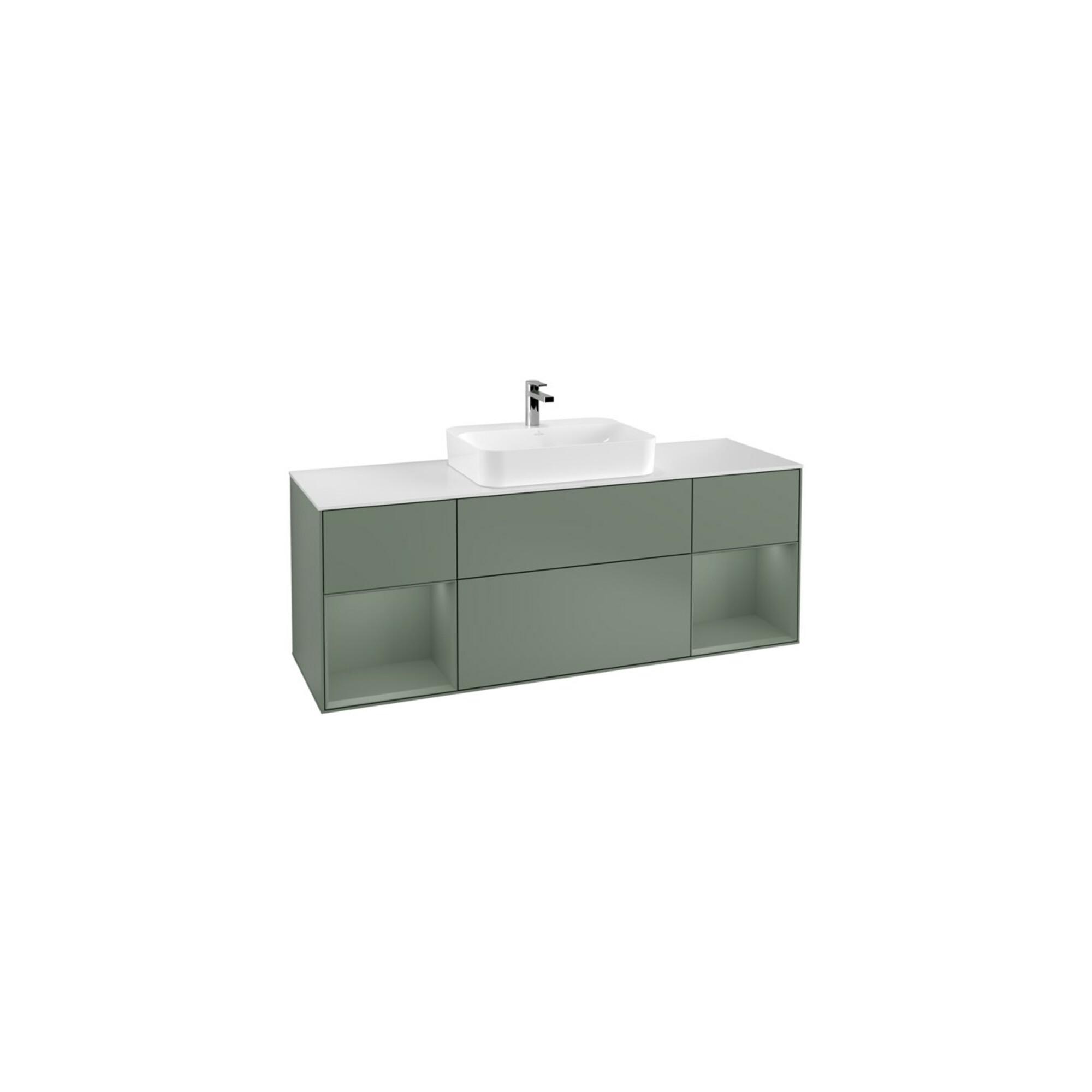 V&B Waschtischunterschrank Wandbeleuchtung Finion 160Cm, Pl W M, Rg Oli. M Lac, Oli. M Lac ; Villeroy & Boch (G451GMGM)