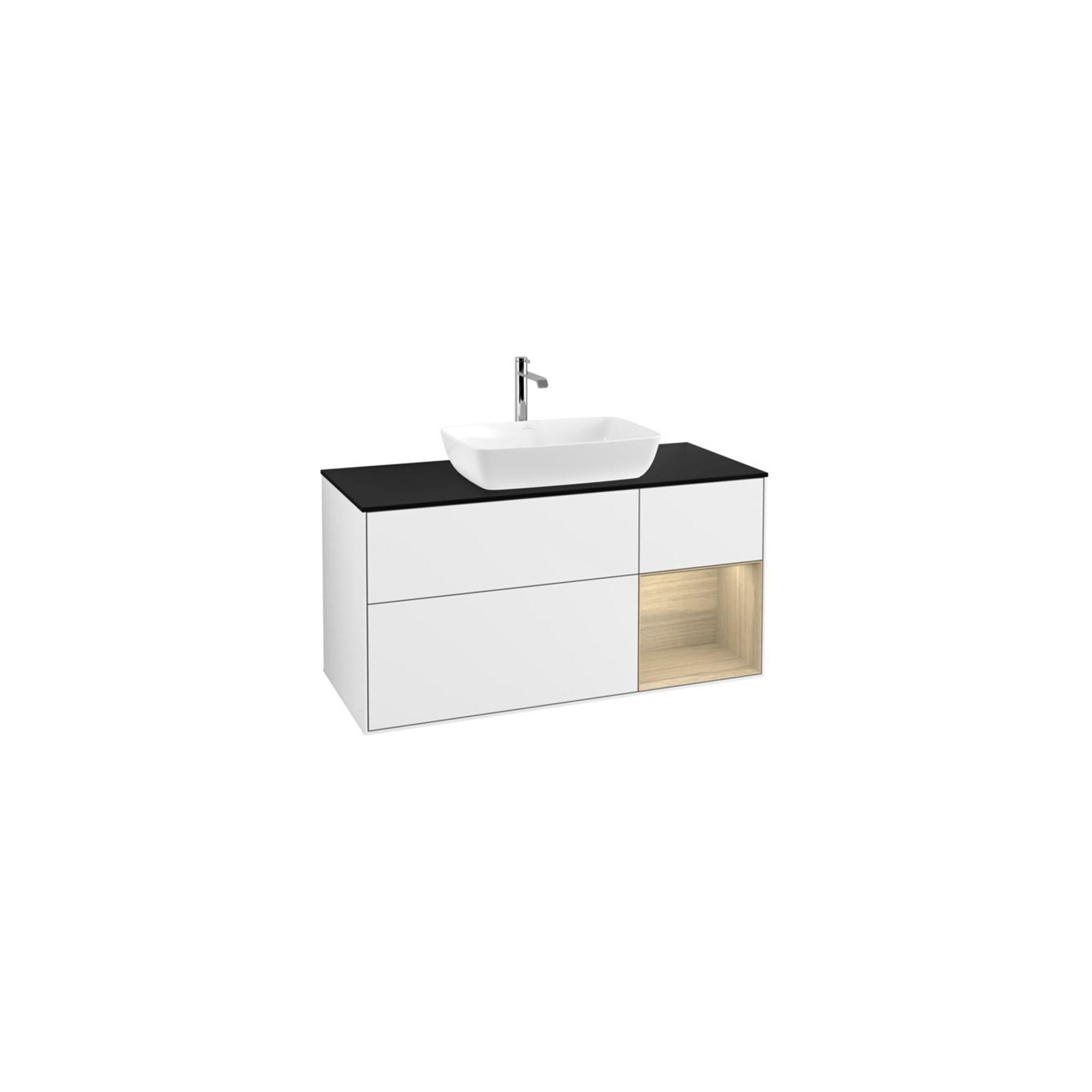 V&B Waschtischunterschrank Wandbeleuchtung Finion 120Cm, Pl Bla M, Reg Oa Ven, Glo Wh. Lac ; Villeroy & Boch (G832PCGF)