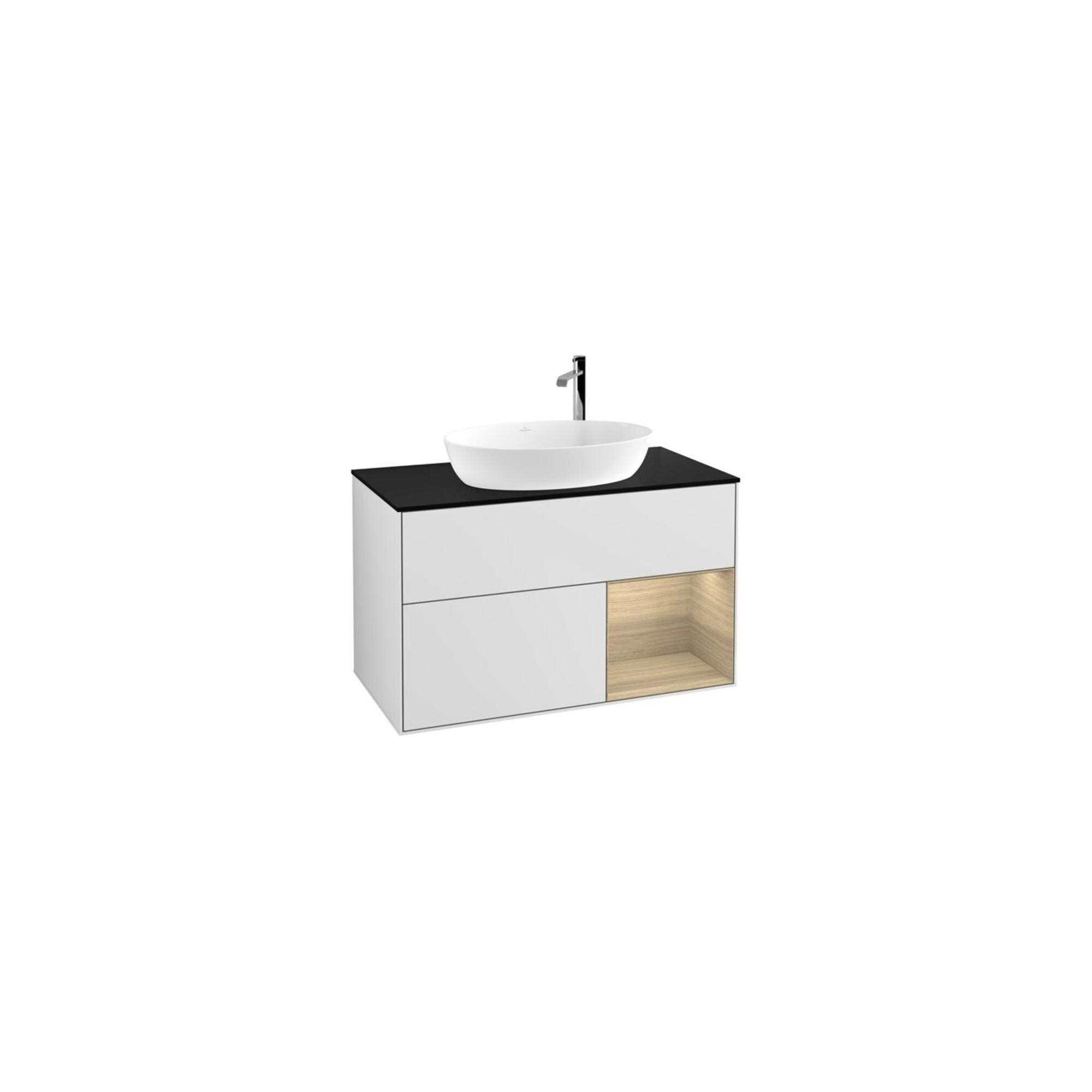 V&B Waschtischunterschrank Wandbeleuchtung Finion 100, Pl Bla M, Reg Oa Ven, Wh. M Lac ; Villeroy & Boch (G902PCMT)