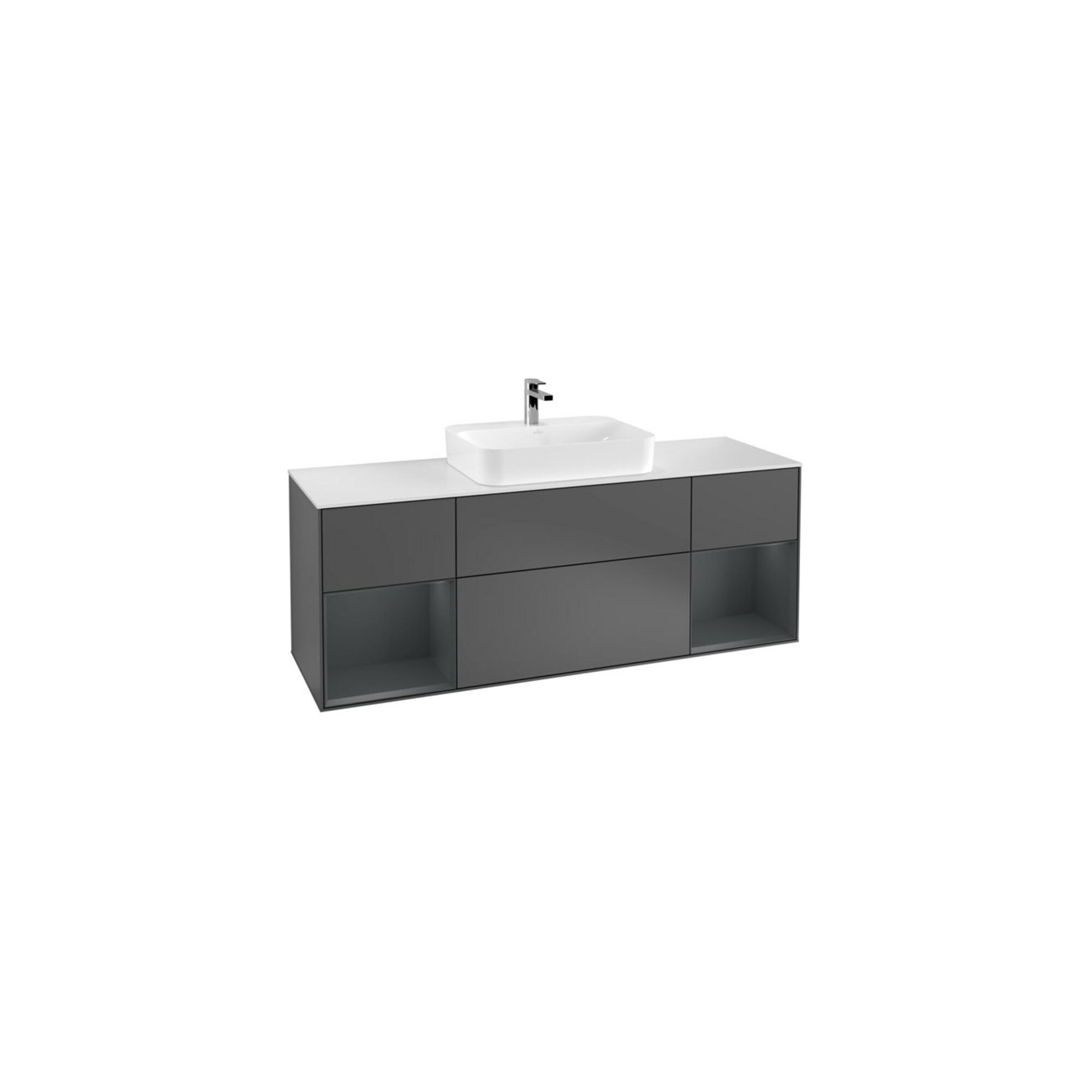 V&B Waschtischunterschrank Wandbeleuchtung Finion 160Cm, Pl W M, Reg Md M Lac, Anthrac. M ; Villeroy & Boch (G451HGGK)
