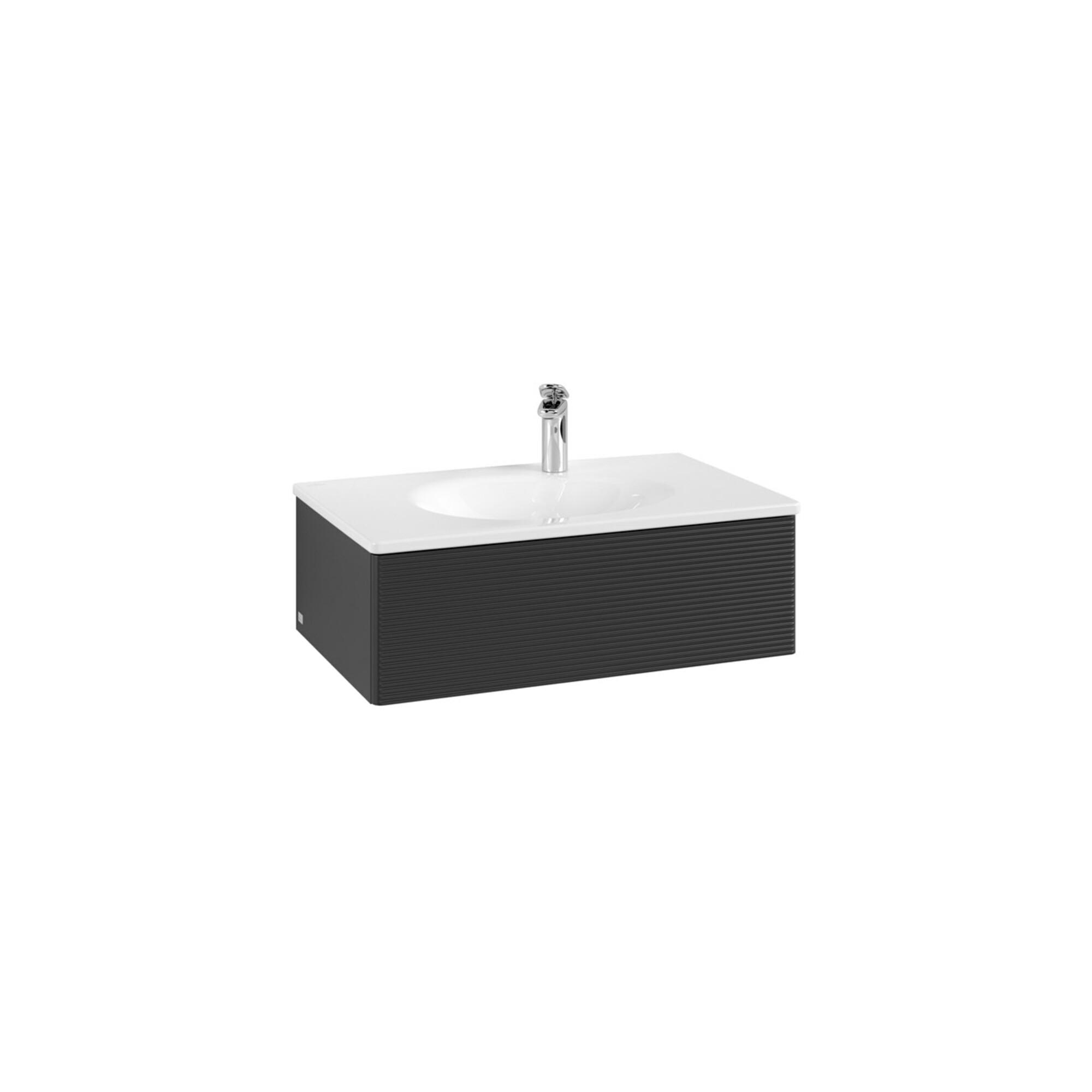 V&B Waschtischunterschrank Auszugbeleuchtung Antao 78,8X25,6X49,6Cm, M Front, Bla M Lacquer ; Villeroy & Boch (L01100PD)