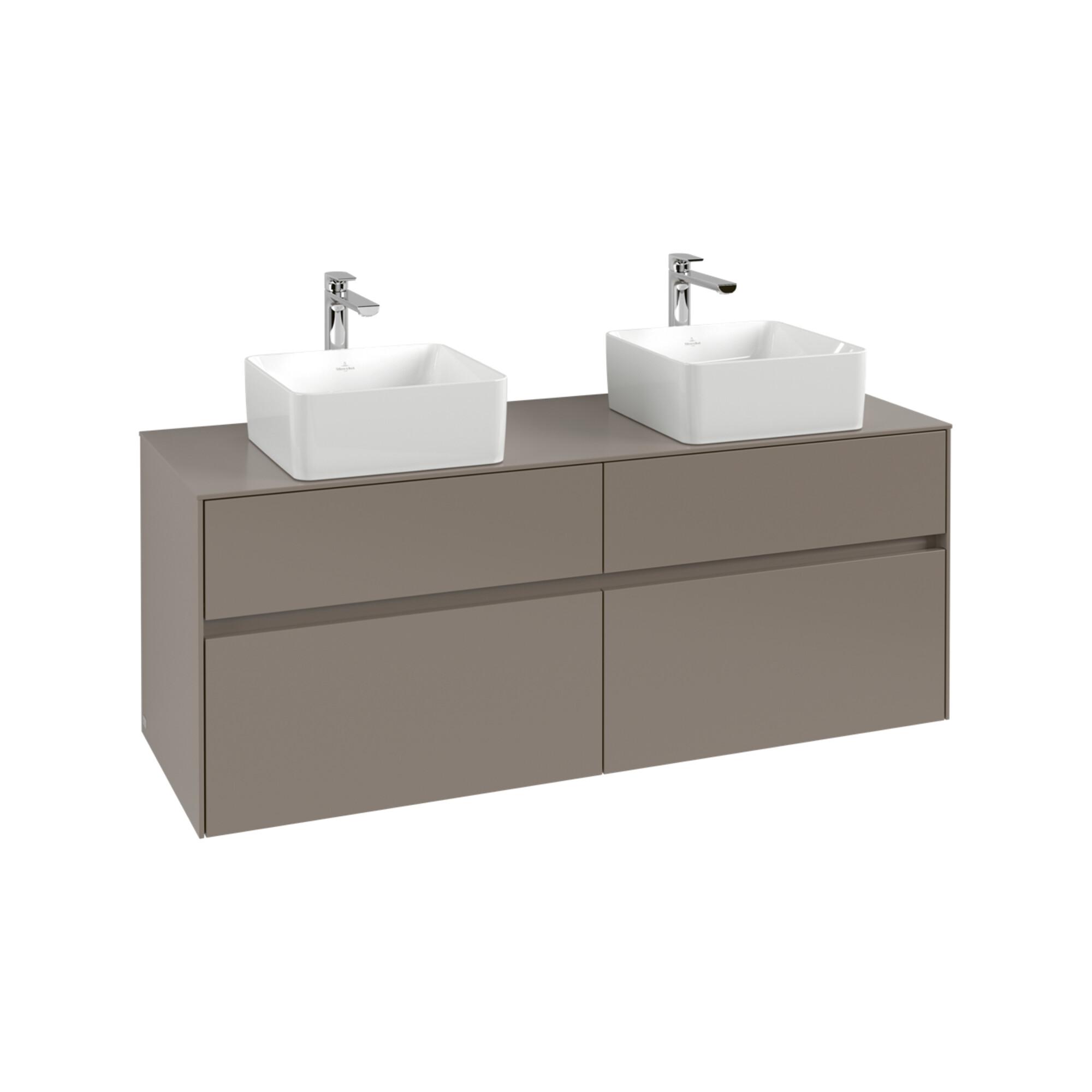 V&B Waschtischunterschrank Collaro 140X54,8X50Cm, F 2 Wt, Led 10 W, Gaphite ; Villeroy & Boch (C048B0VR)