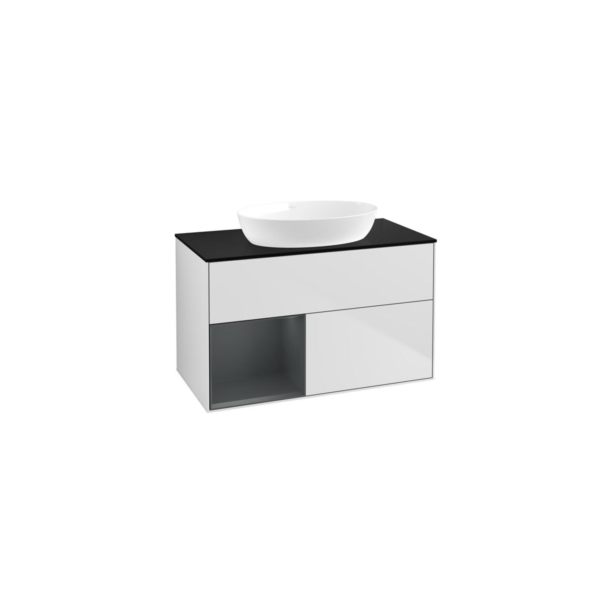 V&B Waschtischunterschrank Wandbeleuchtung Finion 100, Pl Bla M, Reg Md M Lac, Wh. M Lac ; Villeroy & Boch (GA12HGMT)