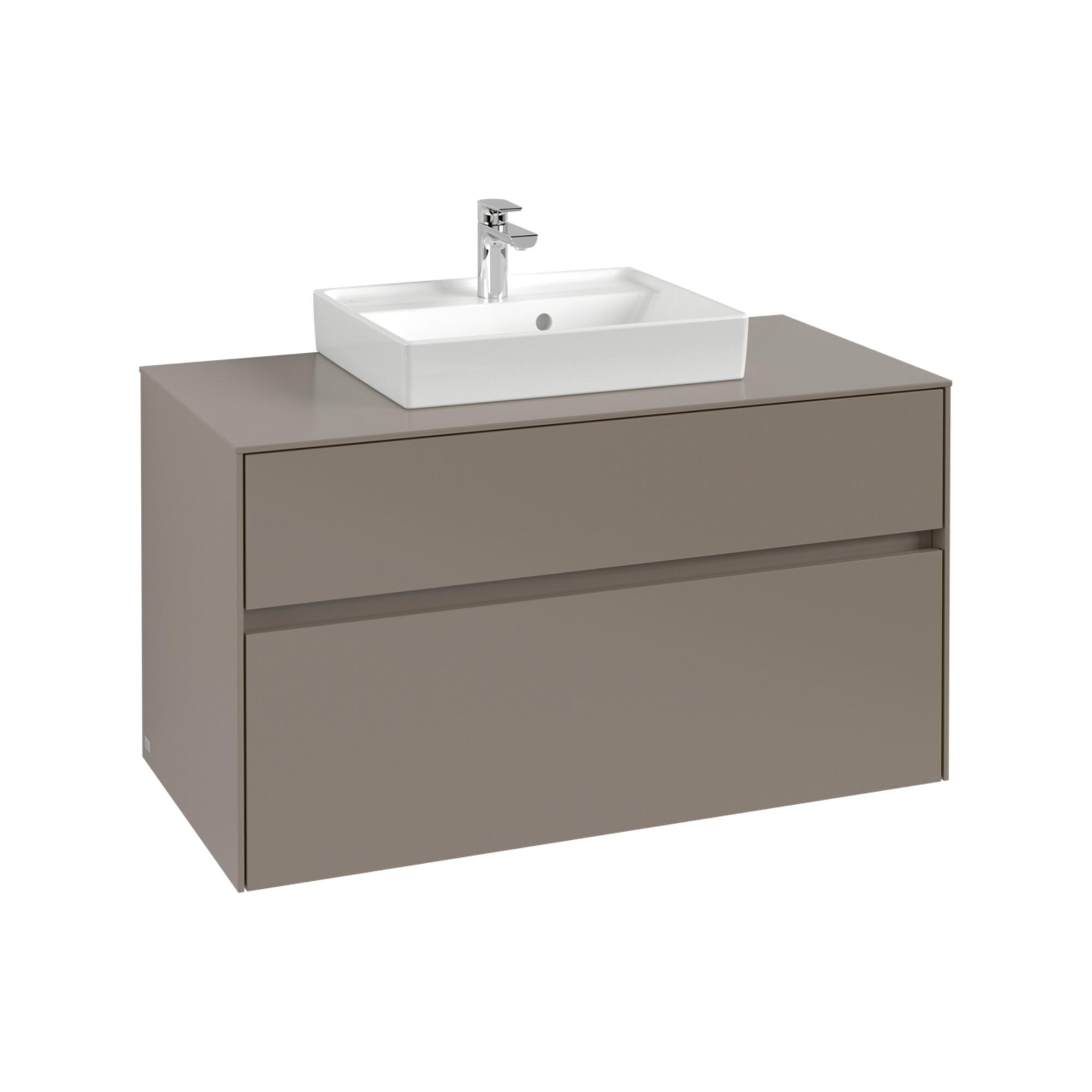 V&B Waschtischunterschrank Collaro 100X54,8X50Cm, WT Mi, LED 7,3 W, Bla Oa ; Villeroy & Boch (C016B0AB)