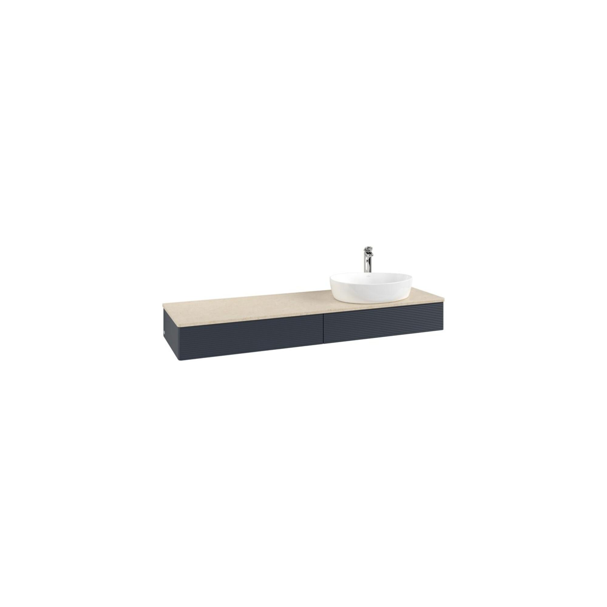 V&B Waschtischunterschrank Mit Frontstruktur Antao 160X50Cm, Hl, Wbp Botti., Md Bl. M Lac ; Villeroy & Boch (K16153HG)