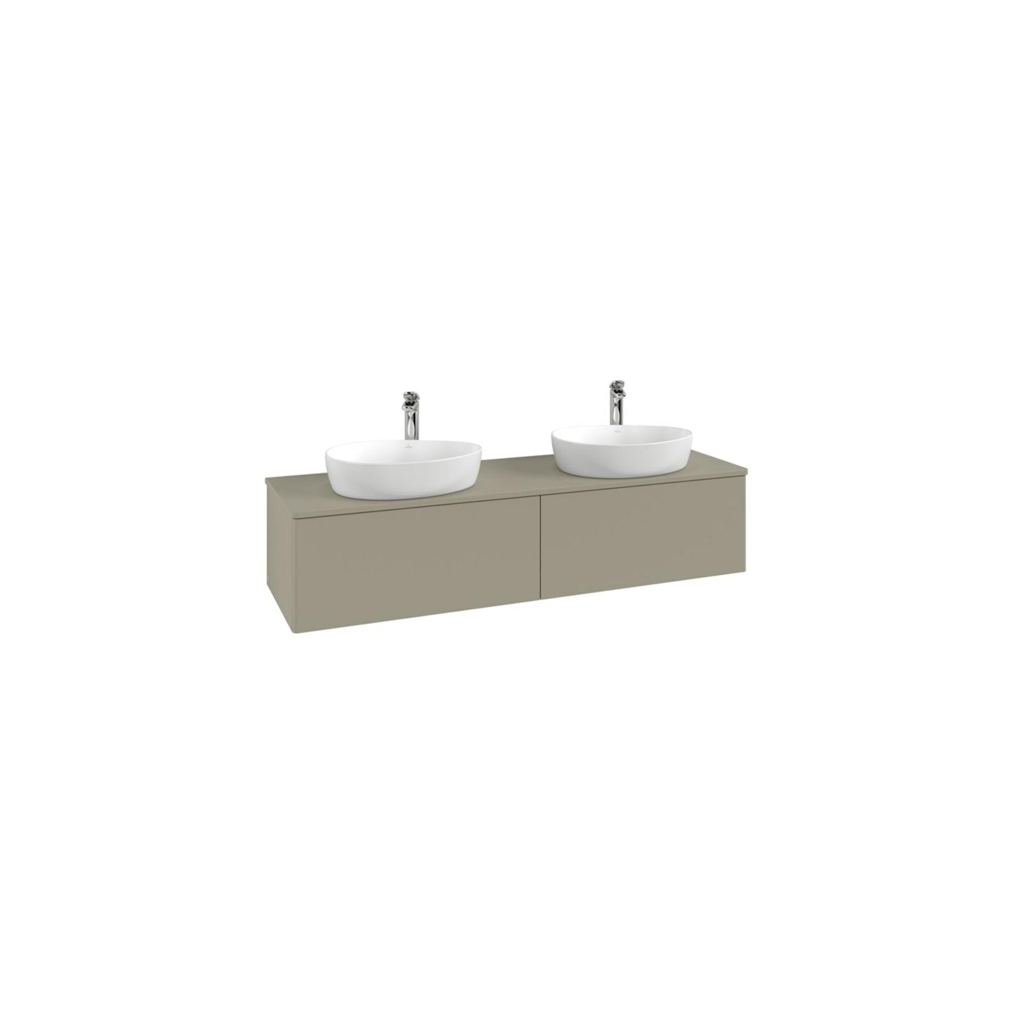 V&B Waschtischunterschrank Mit Frontstruktur Antao 160X50Cm, Hl, Wbp-Farbe Lac, Glo Wh. Lac ; Villeroy & Boch (K39150GF)