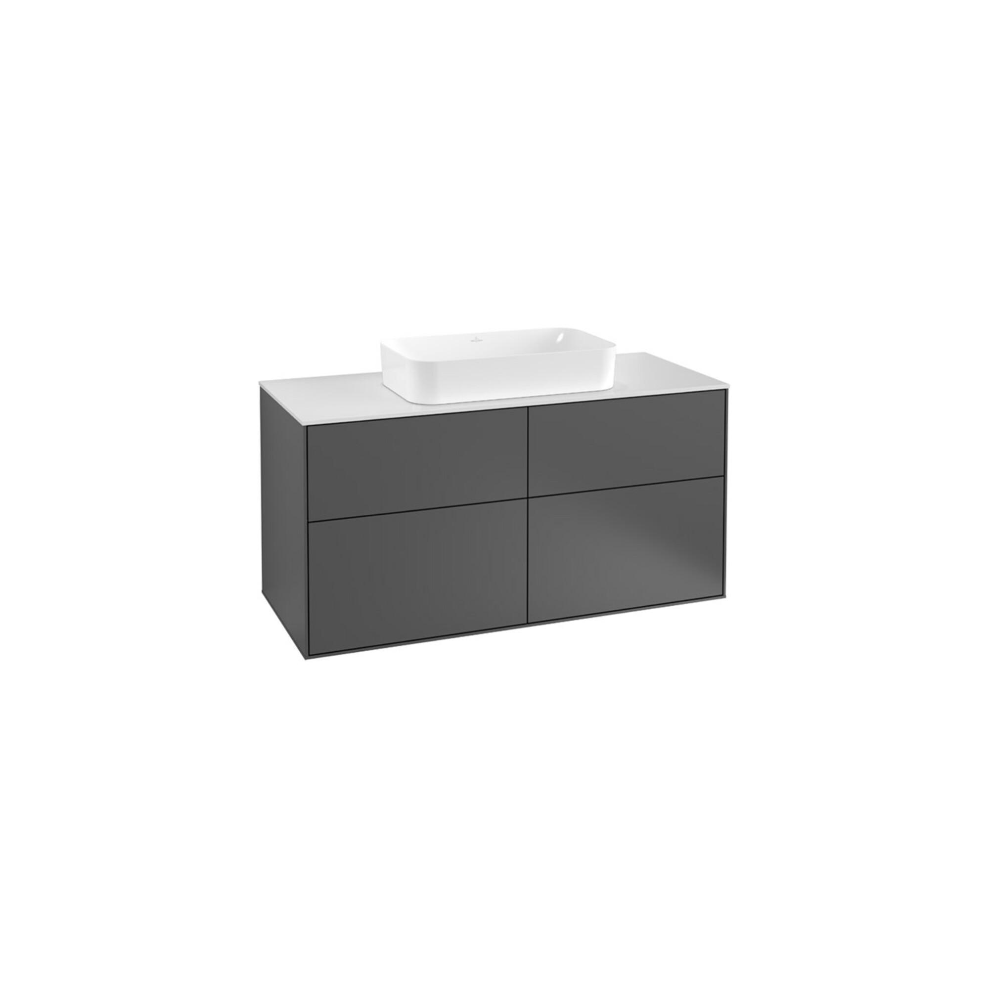 V&B Waschtischunterschrank Wandbeleuchtung Finion 120X60,3Cm, Abd.-Pl. Bla M, Si Gr M Lac ; Villeroy & Boch (G26200HJ)