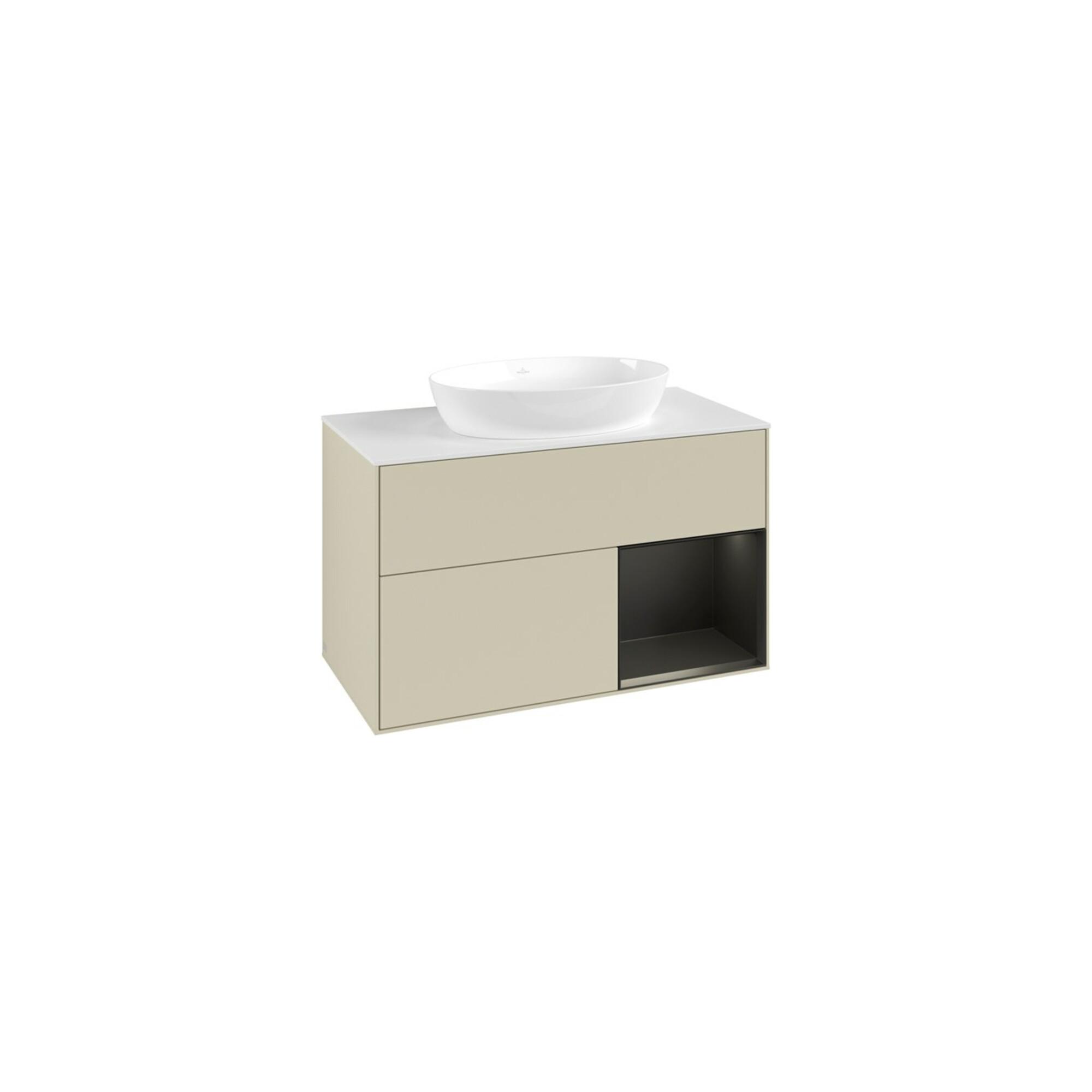 V&B Waschtischunterschrank Finion 100, Pl W M, Reg Bla M Lac, Si Gr M Lac ; Villeroy & Boch (FA21PDHJ)