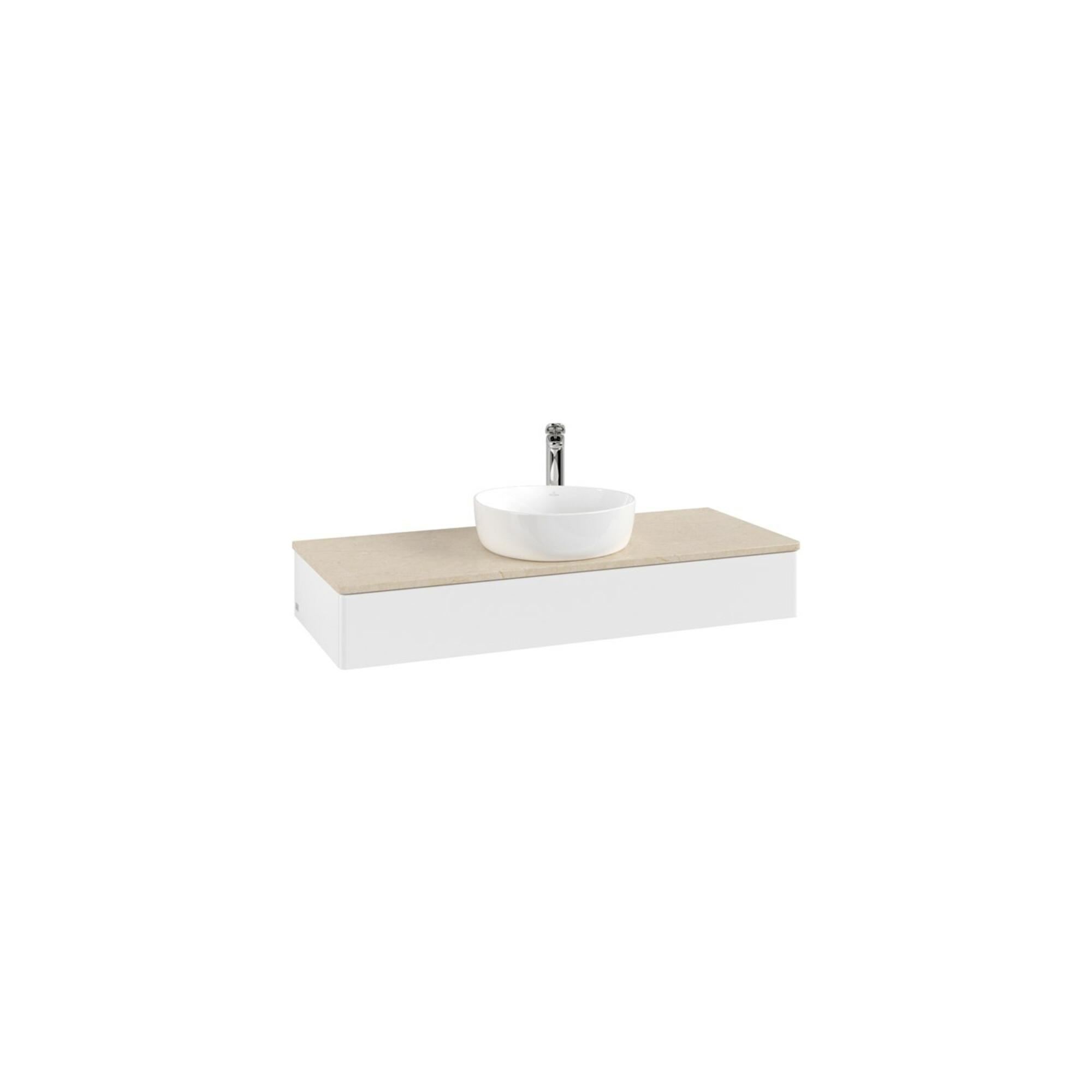 V&B Waschtischunterschrank Ohne Frontstruktur, Mit Beleuchtung Antao 120X19X50Cm, Hl, Wbp Botti., Wh. M Lac ; Villeroy & Boch (L10053MT)