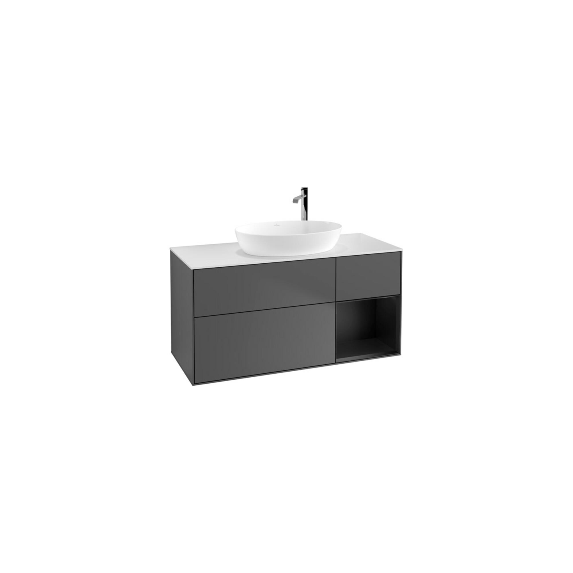 V&B Waschtischunterschrank Wandbeleuchtung Finion 120Cm, Pl W M, Reg Bla M Lac, Anthrac. M ; Villeroy & Boch (G951PDGK)