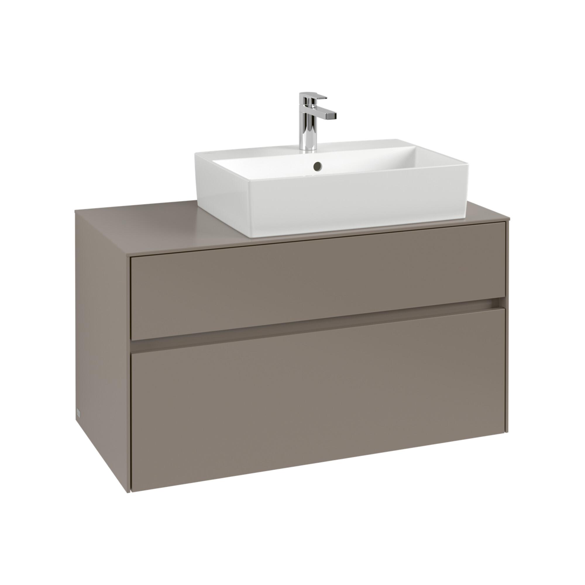 V&B Waschtischunterschrank Collaro 100X54,8X50Cm, Wt Rechts, Volcano Black ; Villeroy & Boch (C12700VL)