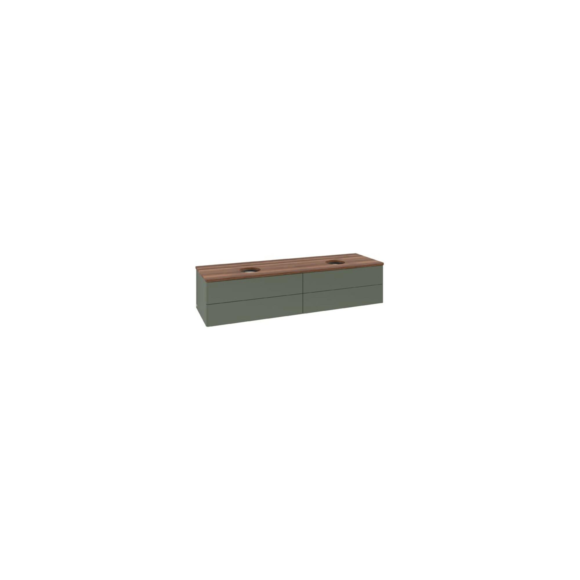V&B Waschtischunterschrank Ohne Frontstruktur Antao 160X50Cm, Wbp W. Wal, Lea Gre. M Lac ; Villeroy & Boch (K28012HL)