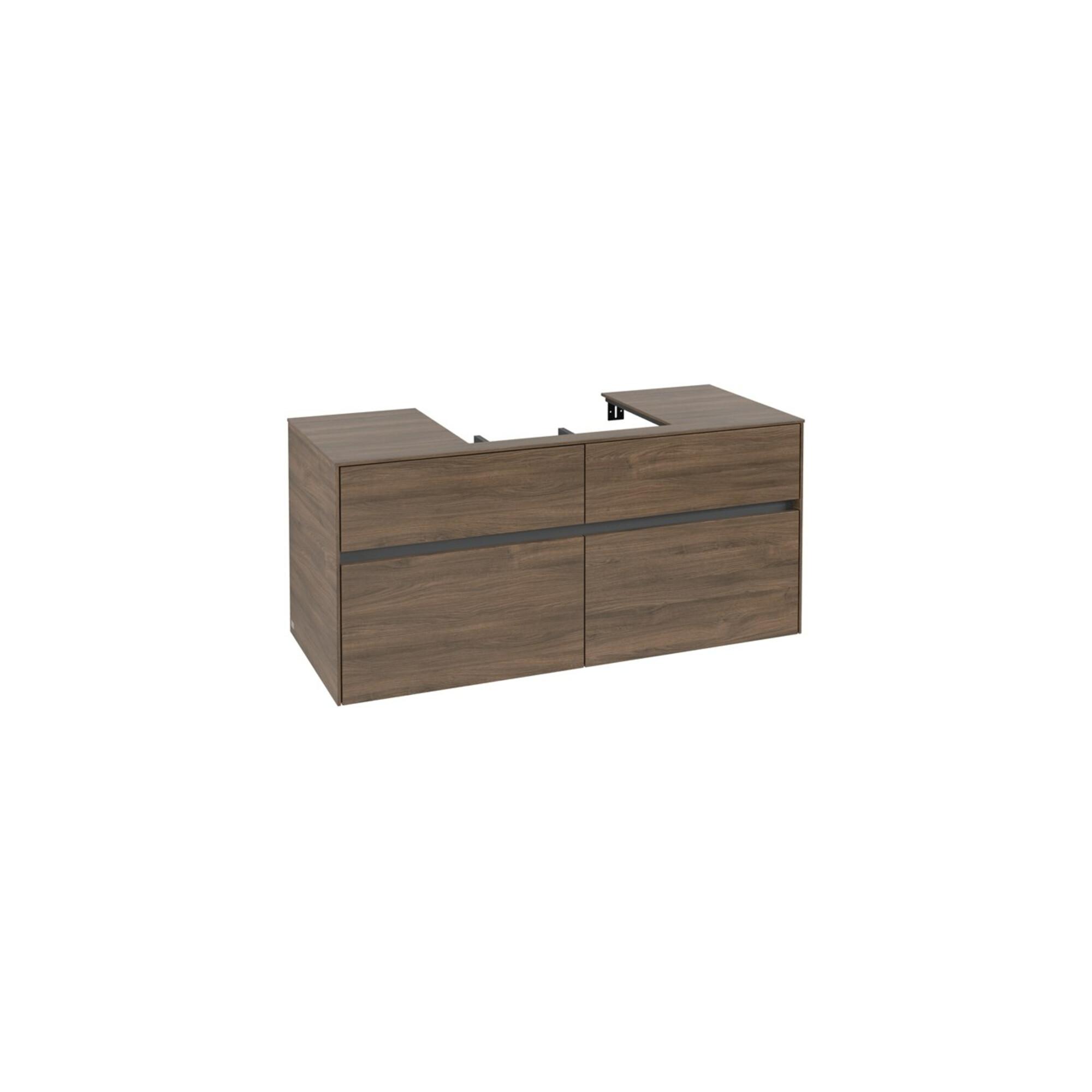V&B Waschtischunterschrank Collaro 120X54,8X50Cm, Wt Mittig, Arizona Oak ; Villeroy & Boch (C08100VH)