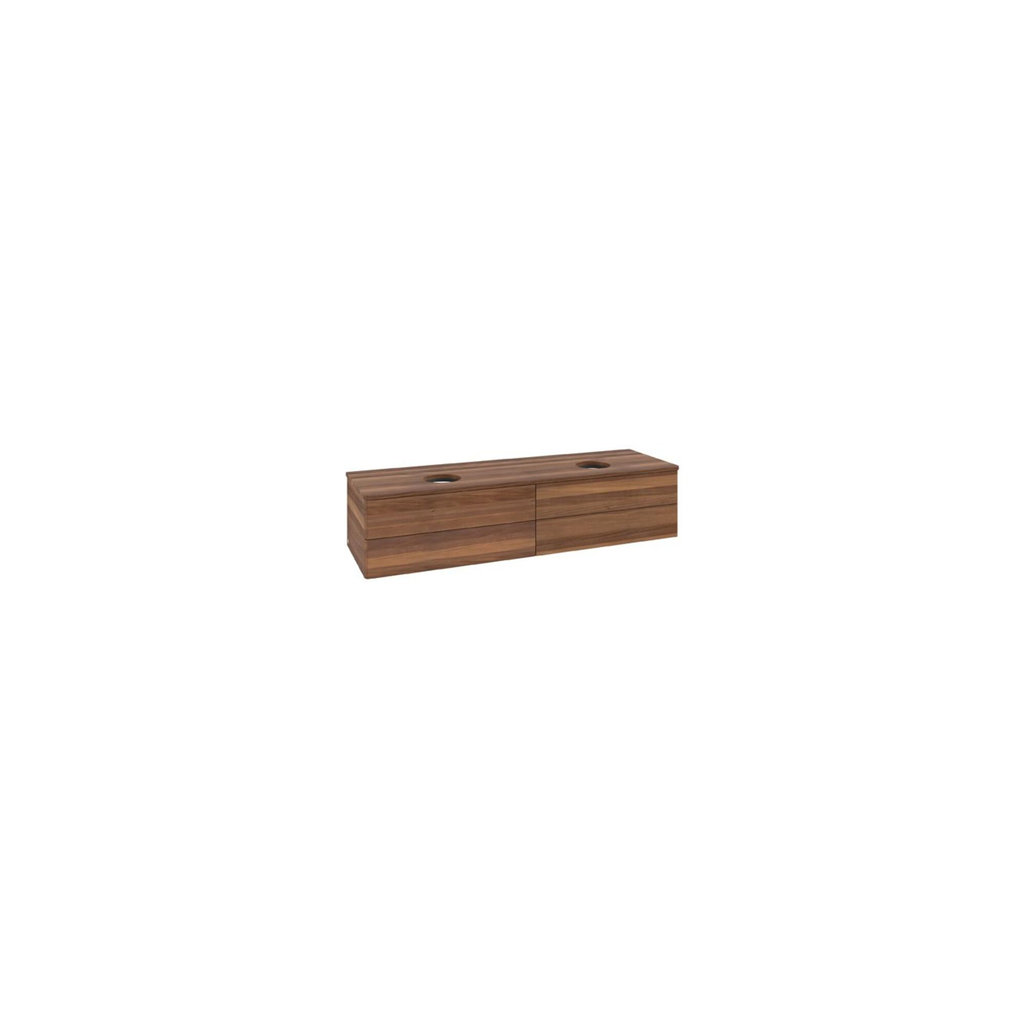 V&B Waschtischunterschrank Ohne Frontstruktur Antao 160X50Cm, Wbp-Farbe W. Wal, Warm Walnut ; Villeroy & Boch (K28012HM)