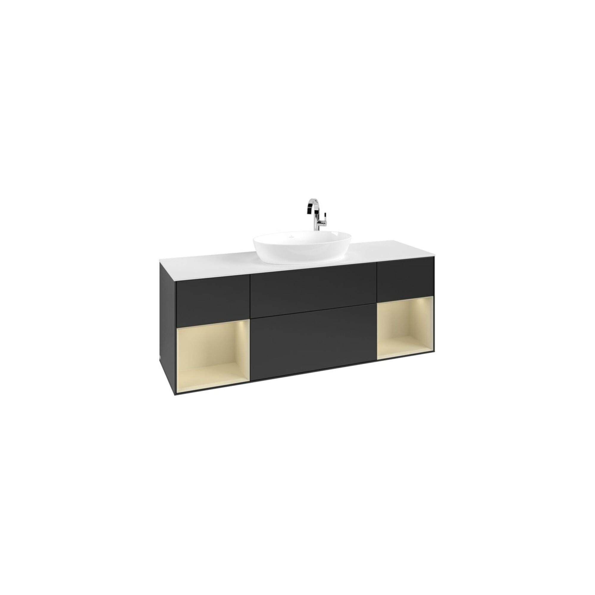 V&B Waschtischunterschrank Finion 160Cm, Pl W M, Rg Si Gr M Lac, Bla M Lac ; Villeroy & Boch (F981HJPD)