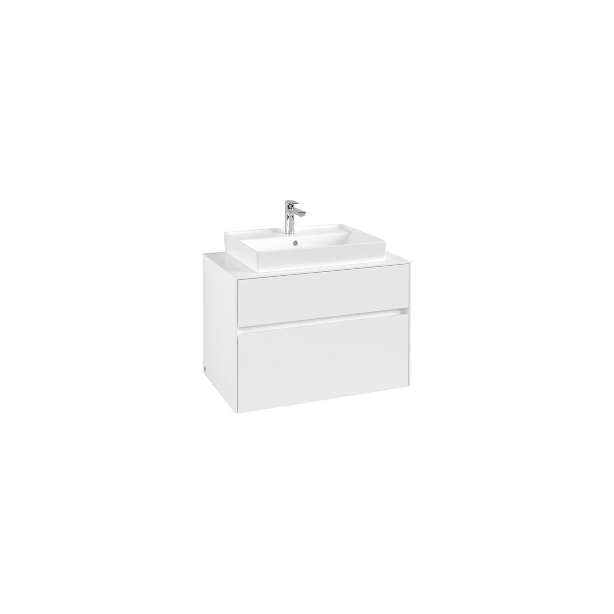V&B Waschtischunterschrank Collaro 80X54,8X50Cm, Wt Mittig, White Matt ; Villeroy & Boch (C08000MS)