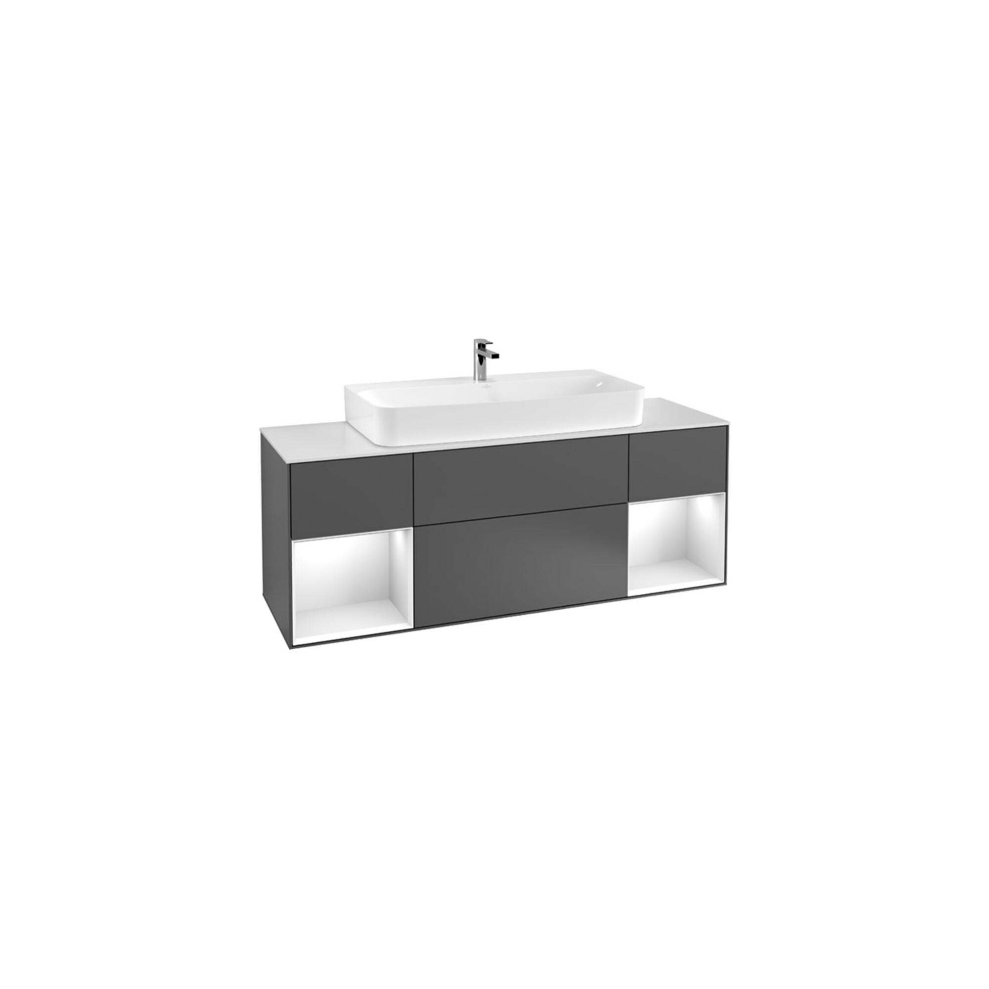 V&B Waschtischunterschrank Wandbeleuchtung Finion 160Cm, Reg Md M Lac, Si Gr Matt Lacquer ; Villeroy & Boch (G211HGHJ)