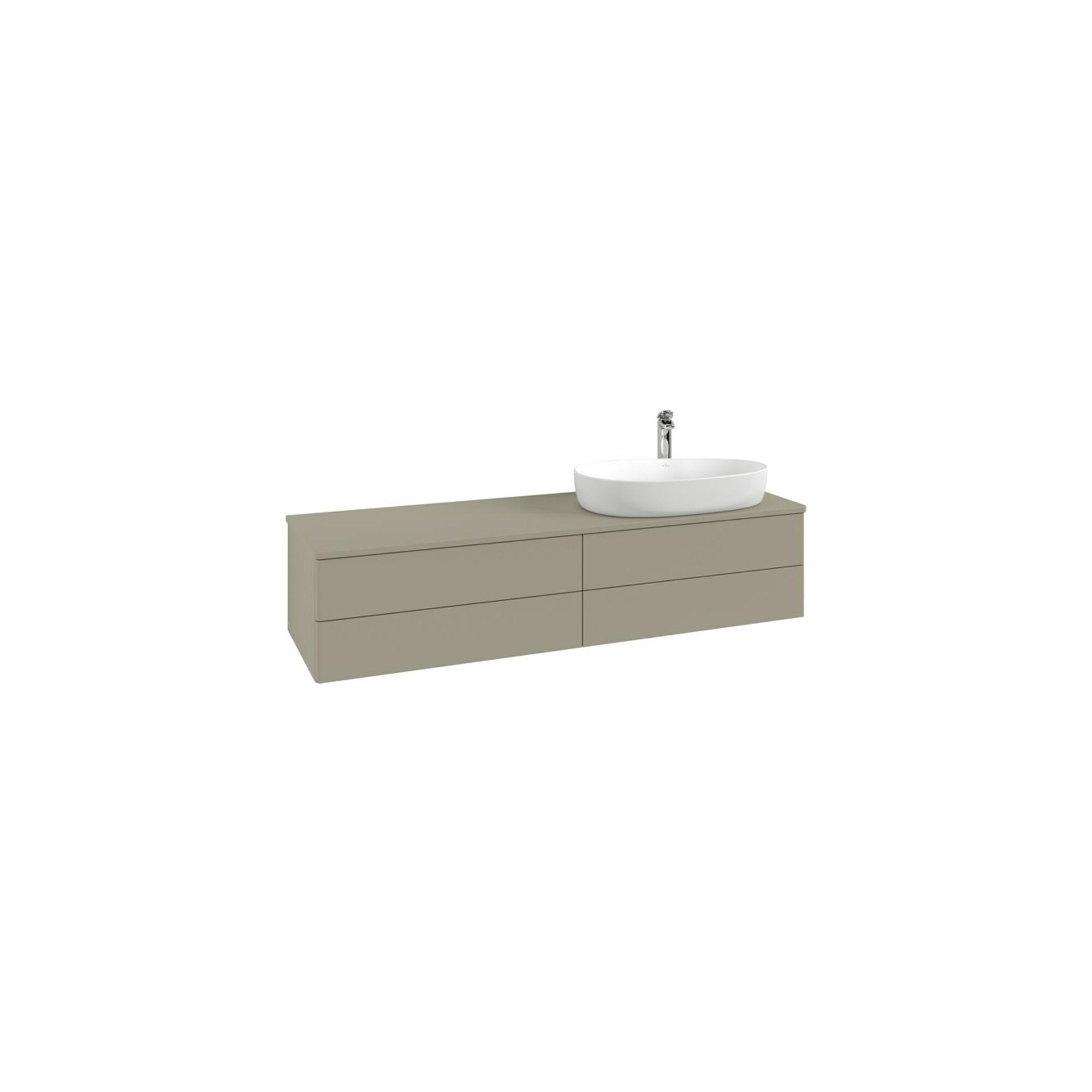 V&B Waschtischunterschrank Ohne Frontstruktur Antao 160X50Cm, Hl, Wbp-Farbe Lac, Glo Wh. Lac ; Villeroy & Boch (K27050GF)