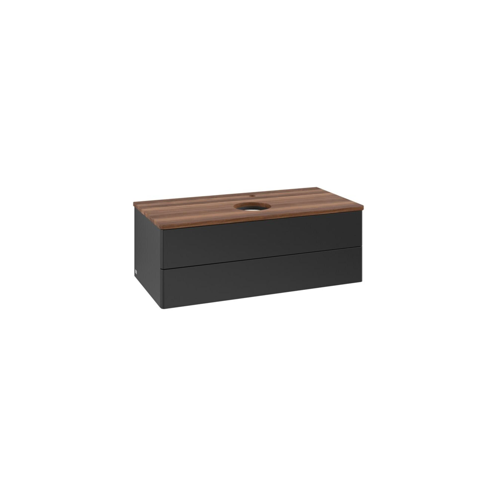 V&B Waschtischunterschrank Ohne Frontstruktur -Beleuchtung Antao 100X36X50Cm, Hl, Wbp W. Wal, Bla M Lac ; Villeroy & Boch (L20052PD)