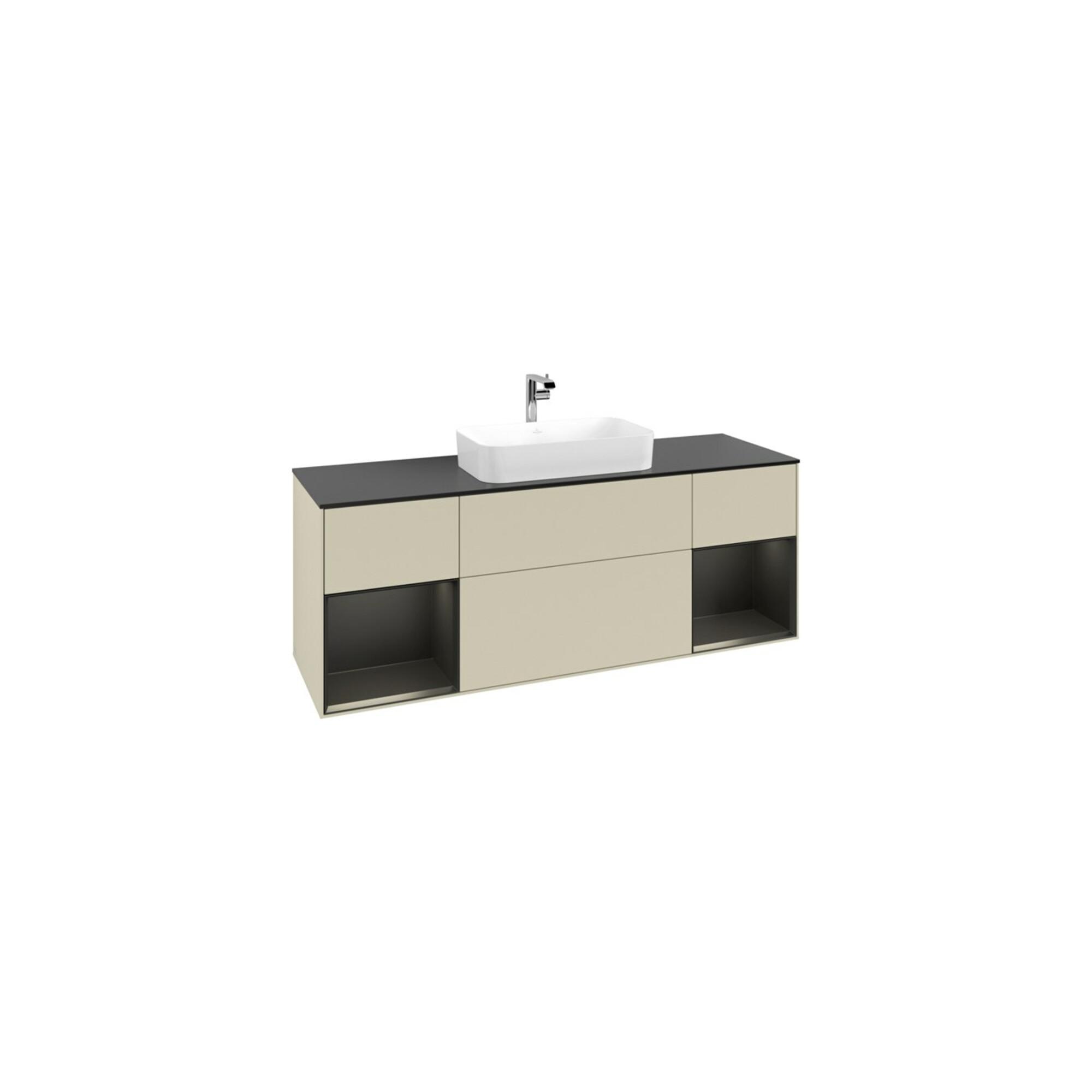 V&B Waschtischunterschrank Abdeckplatte Bla M Finion 160X60Cm, Reg Bla M Lac, Si Gr M Lacquer ; Villeroy & Boch (F332PDHJ)