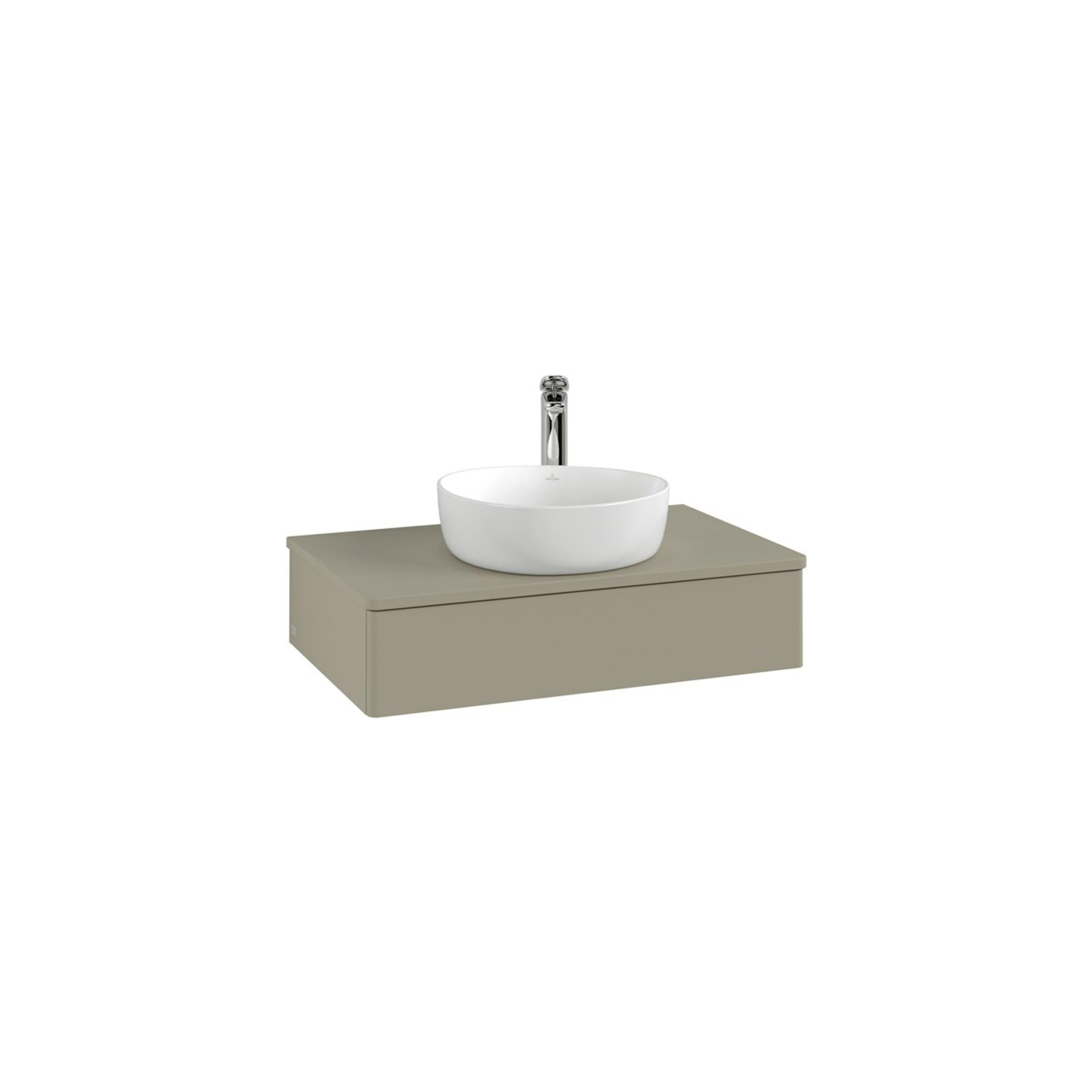 V&B Waschtischunterschrank Mit Frontstruktur -Beleuchtung Antao 80X19X50Cm, Hl, Wbp-Farbe Lac, Wh. M Lac ; Villeroy & Boch (L08150MT)