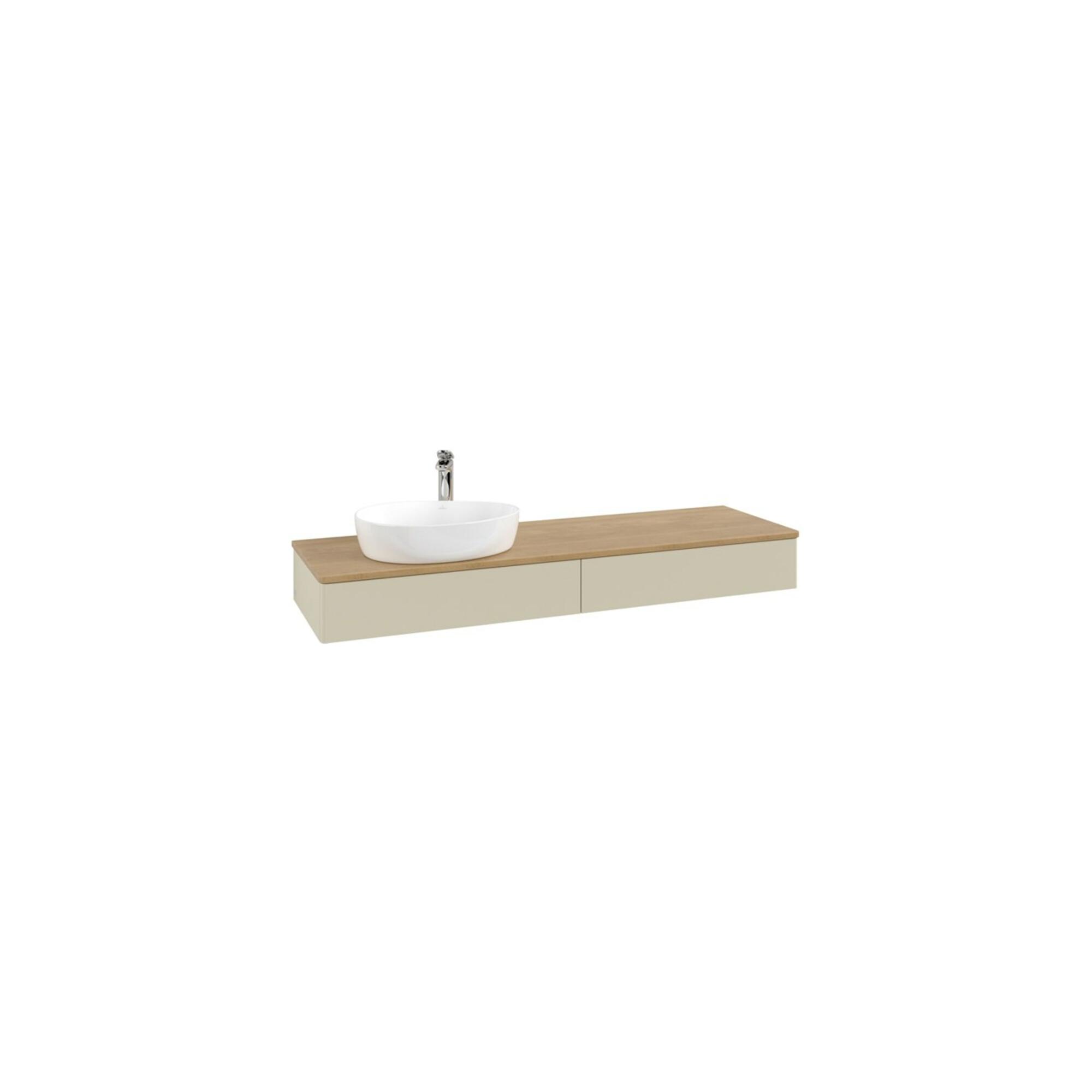 V&B Waschtischunterschrank Ohne Frontstruktur -Beleuchtung Antao 160X50Cm, Hl, Wbp Hon. Oa, Si Gr M Lac ; Villeroy & Boch (L15051HJ)