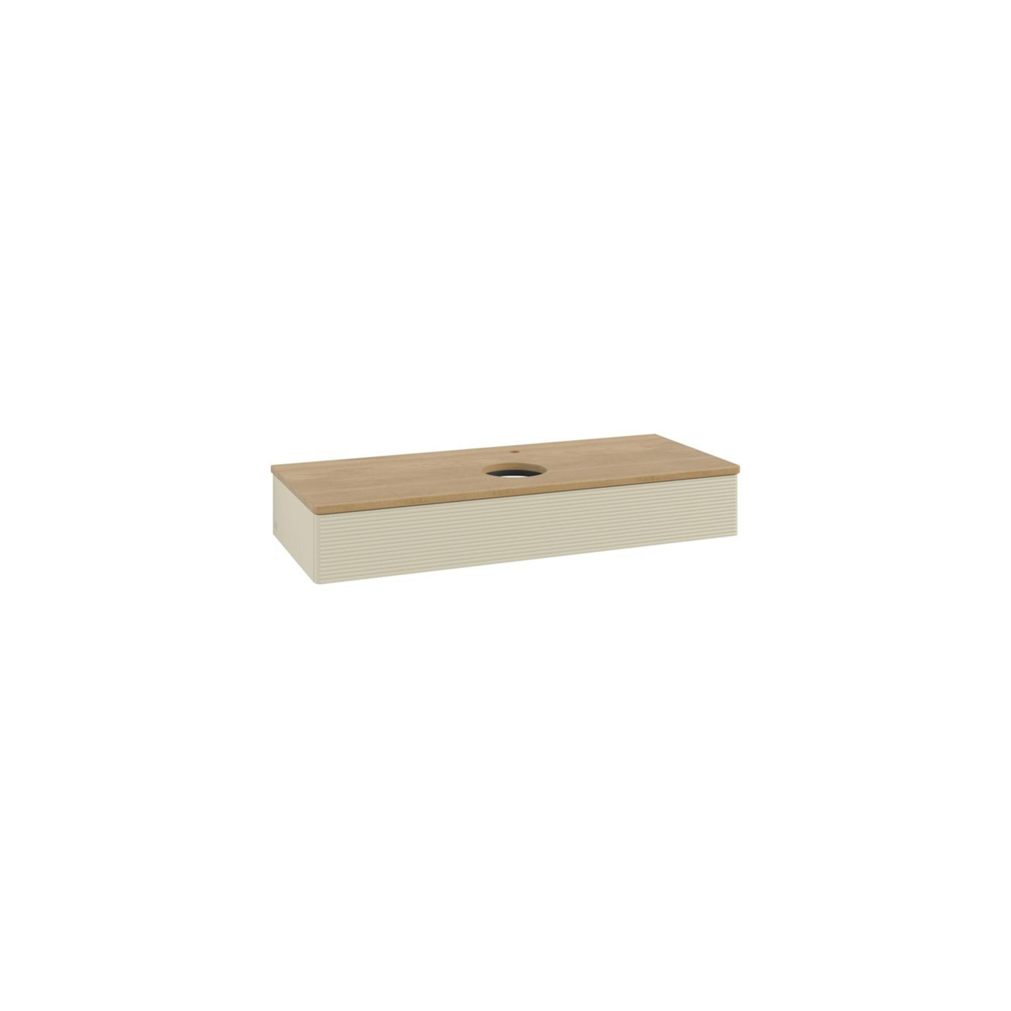 V&B Waschtischunterschrank Mit Frontstruktur, Mit Beleuchtung Antao 120X19X50Cm, Hl, Wbp Hon. Oa, Si G M Lac ; Villeroy & Boch (L10151HJ)