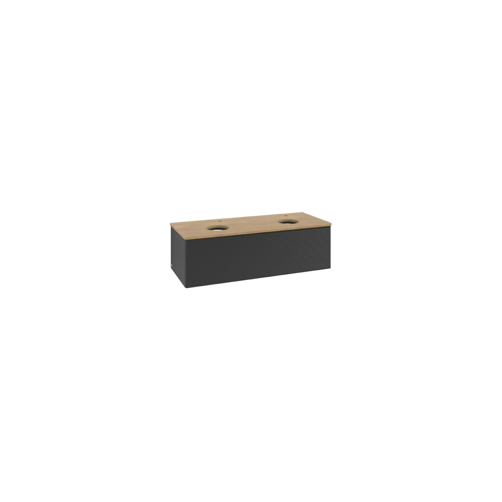 V&B Waschtischunterschrank Mit Frontstruktur Antao 120X36X50Cm, Hl, Wbp Hon. Oa, Bla M Lac ; Villeroy & Boch (K35151PD)