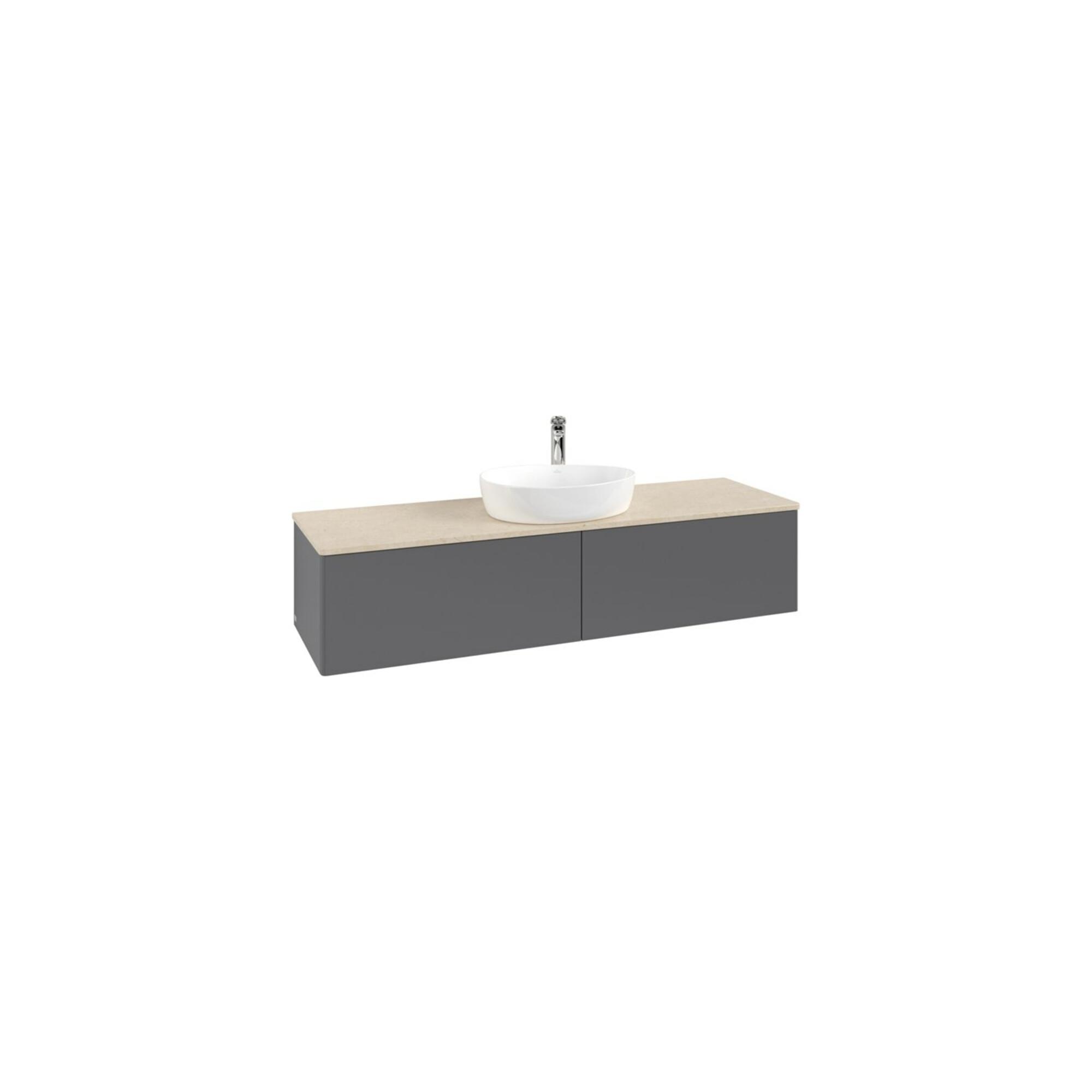V&B Waschtischunterschrank Ohne Frontstruktur Antao 160X50Cm, Hl, Wbp Botti., Anthrac. M Lac ; Villeroy & Boch (K36053GK)