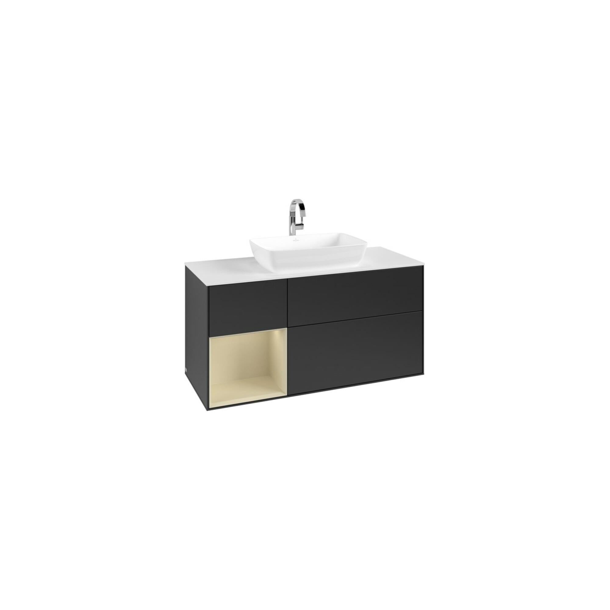 V&B Waschtischunterschrank Finion 120Cm, Pl W M, Rg Si Gr M Lac, Bla M Lac ; Villeroy & Boch (F821HJPD)