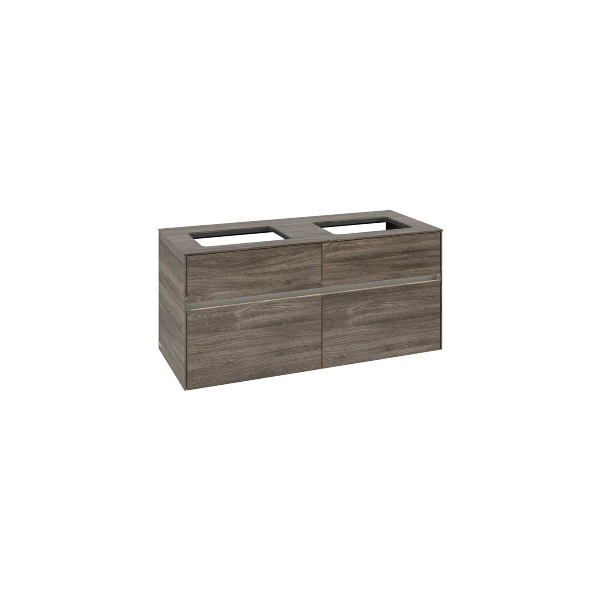V&B Waschtischunterschrank Collaro 120X54,8X50Cm, F 2 Wt, Led 8,8W, St. Oa ; Villeroy & Boch (C115B0RK)