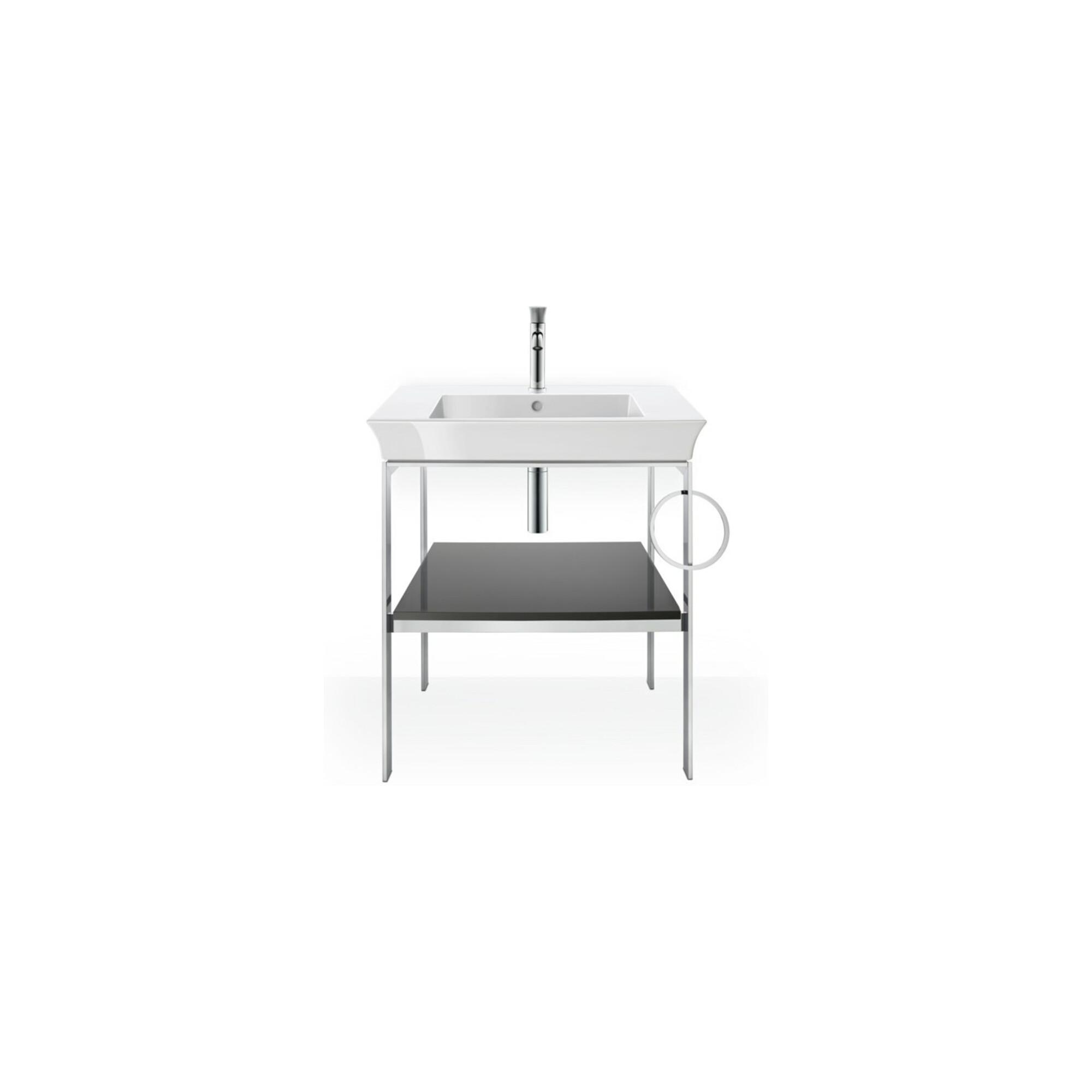 Duravit Waschtisch-Konsole White Tulip 68,4X45Cm, Me, Bo, Hth Re, Graph Hgl (WT4543RH1H1)