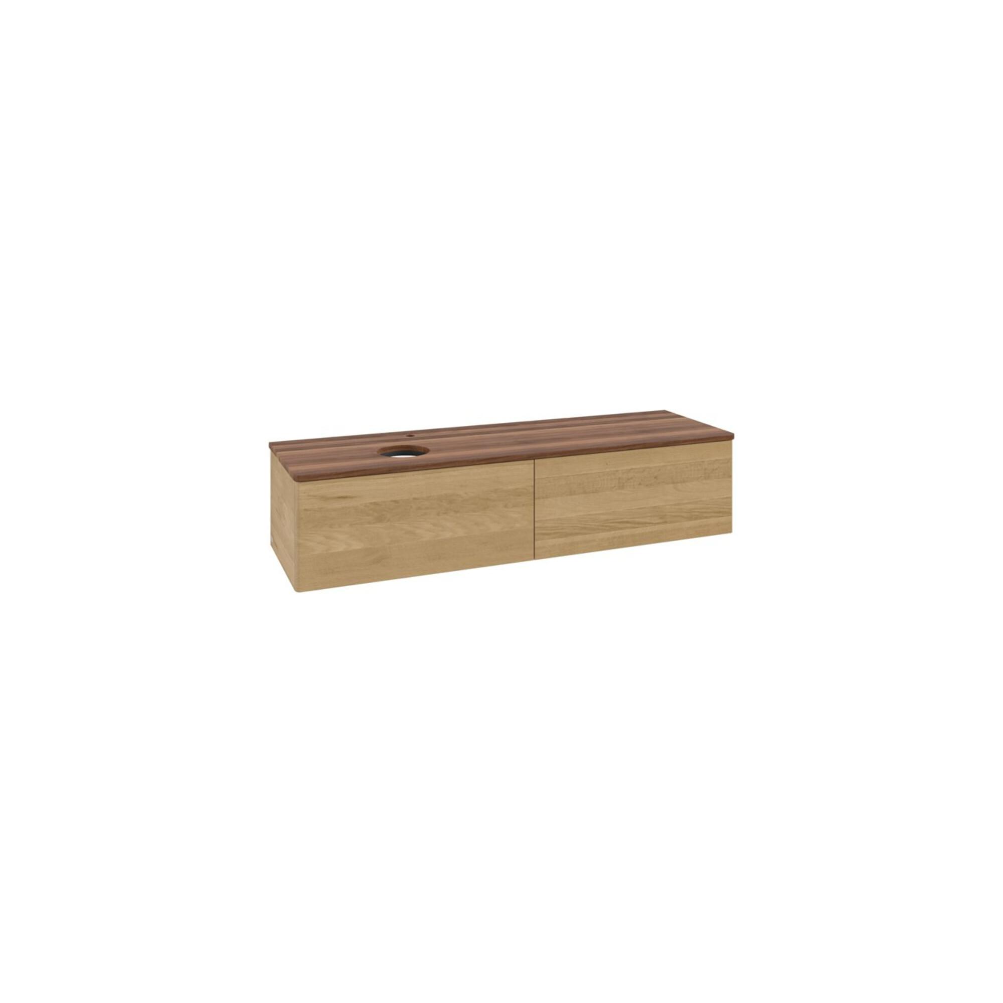 V&B Waschtischunterschrank Ohne Frontstruktur -Beleuchtung Antao 160X50Cm, Hl, Wbp-Farbe W. Wal, Hon. Oa ; Villeroy & Boch (L37052HN)
