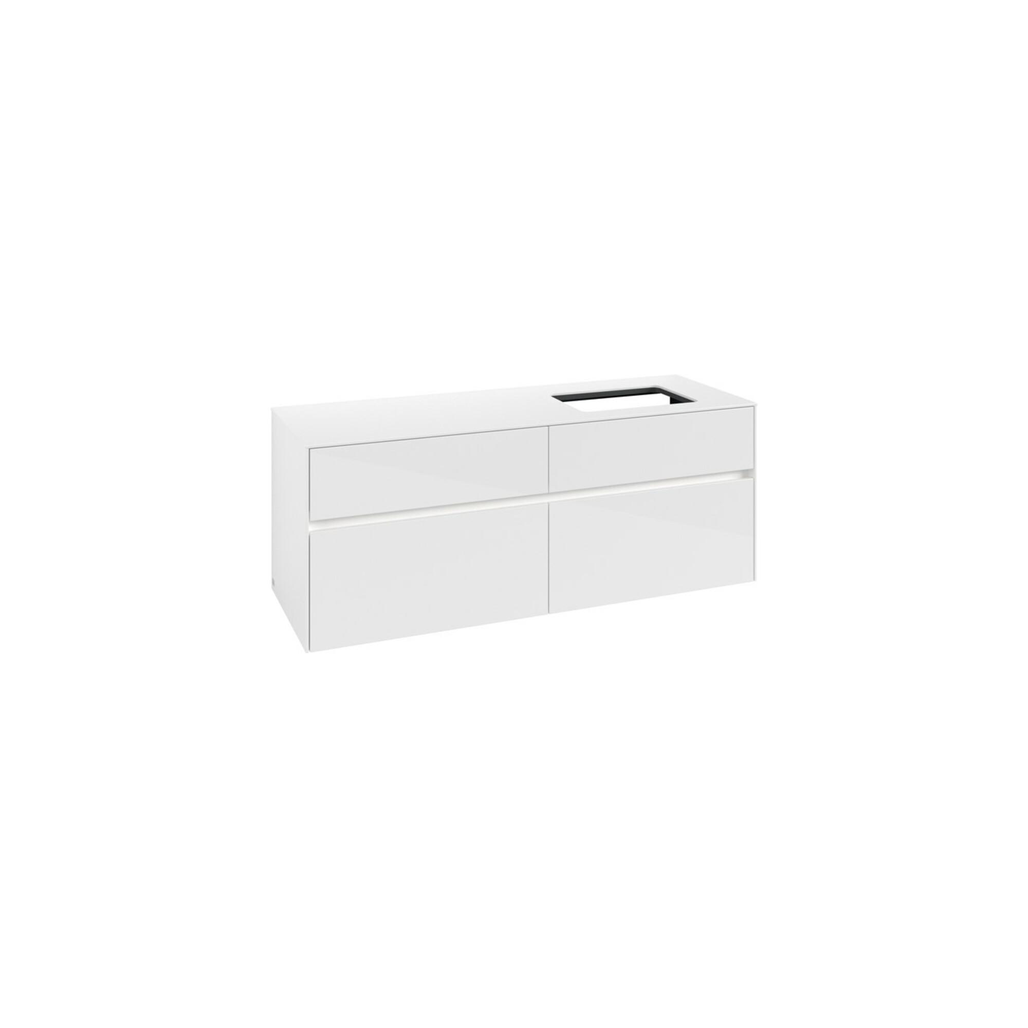 V&B Waschtischunterschrank Collaro 140X54,8X50Cm, Wt R, Led 10W, Glo Wh. ; Villeroy & Boch (C118B0DH)