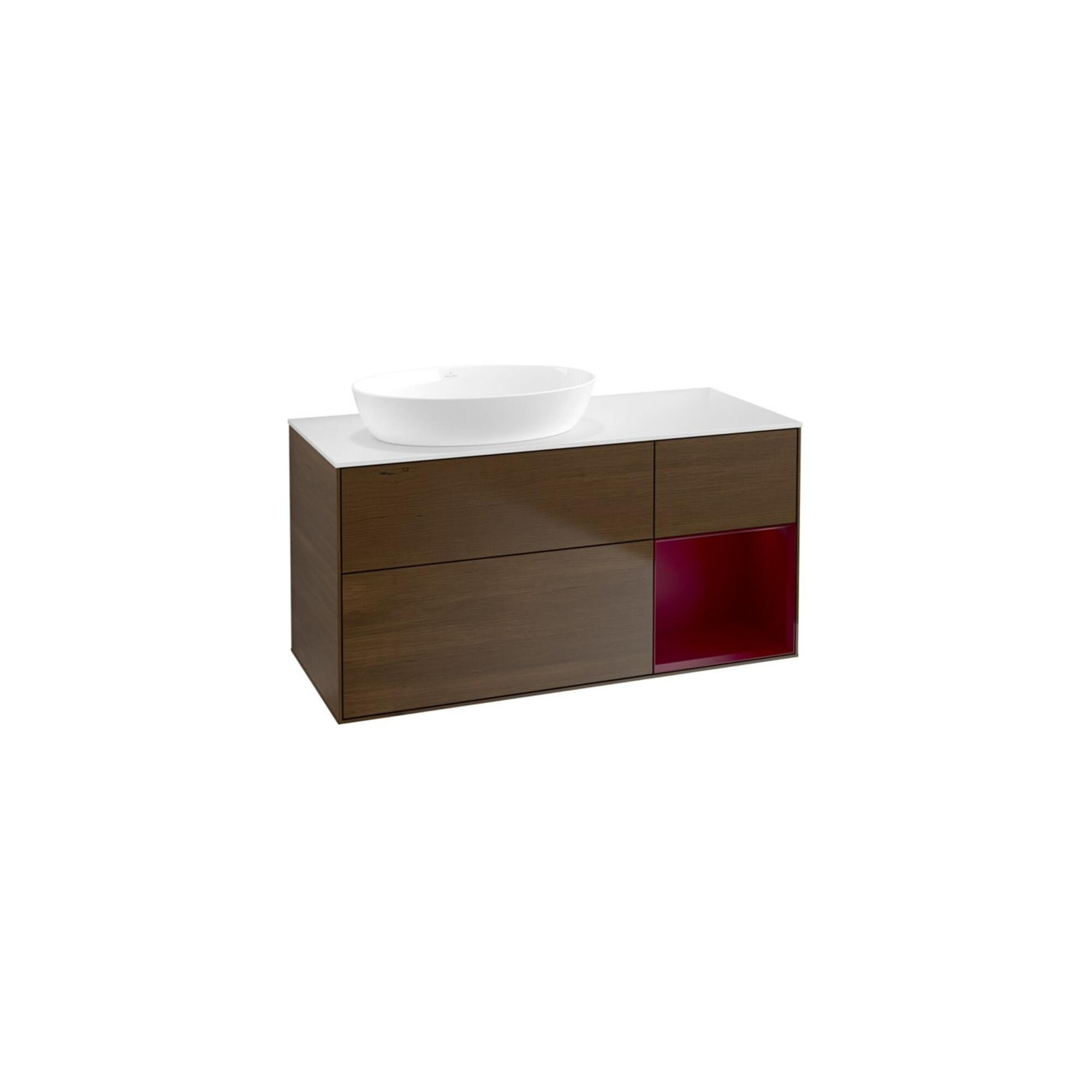V&B Waschtischunterschrank Finion 120Cm, Pl Wh. M, Reg Peo M Lac, Wal Ven ; Villeroy & Boch (FA51HBGN)