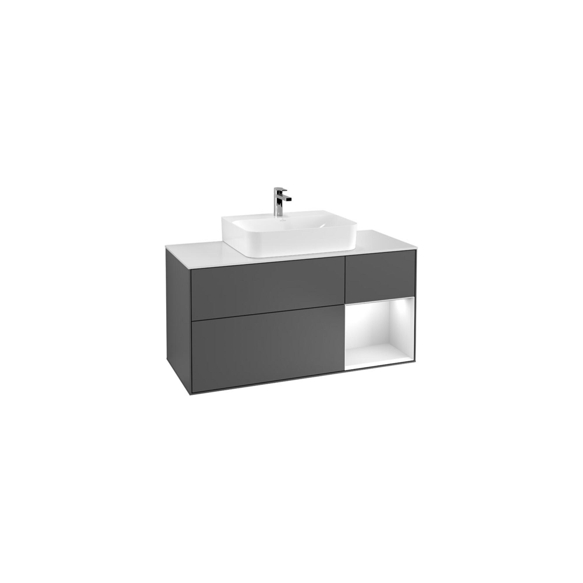V&B Waschtischunterschrank Wandbeleuchtung Finion 120Cm, Pl W M, Rg Re Si Gr M Lac, Oa Ven ; Villeroy & Boch (G171HJPC)